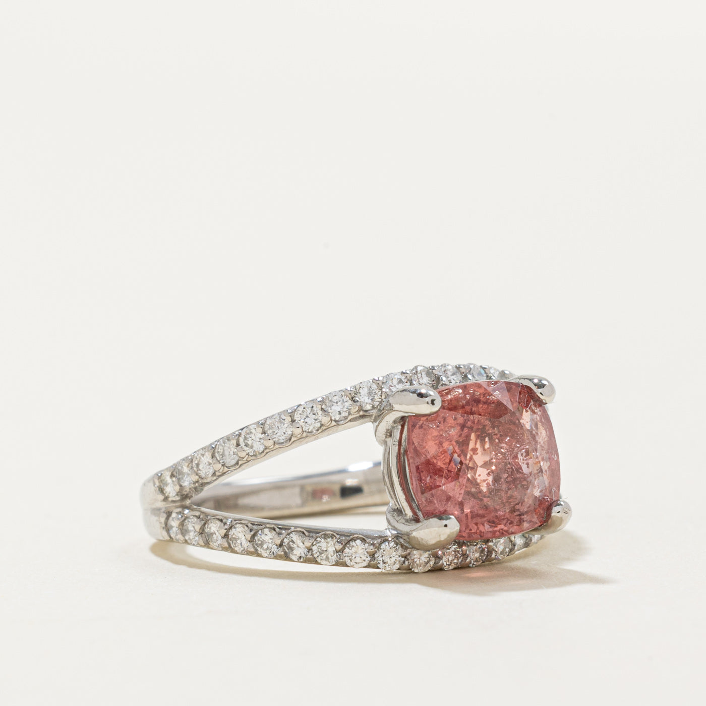 '100 Ways' Platinum Spinel & Diamond Ring | 3.02ct, 0.60ct | SZ 8.25