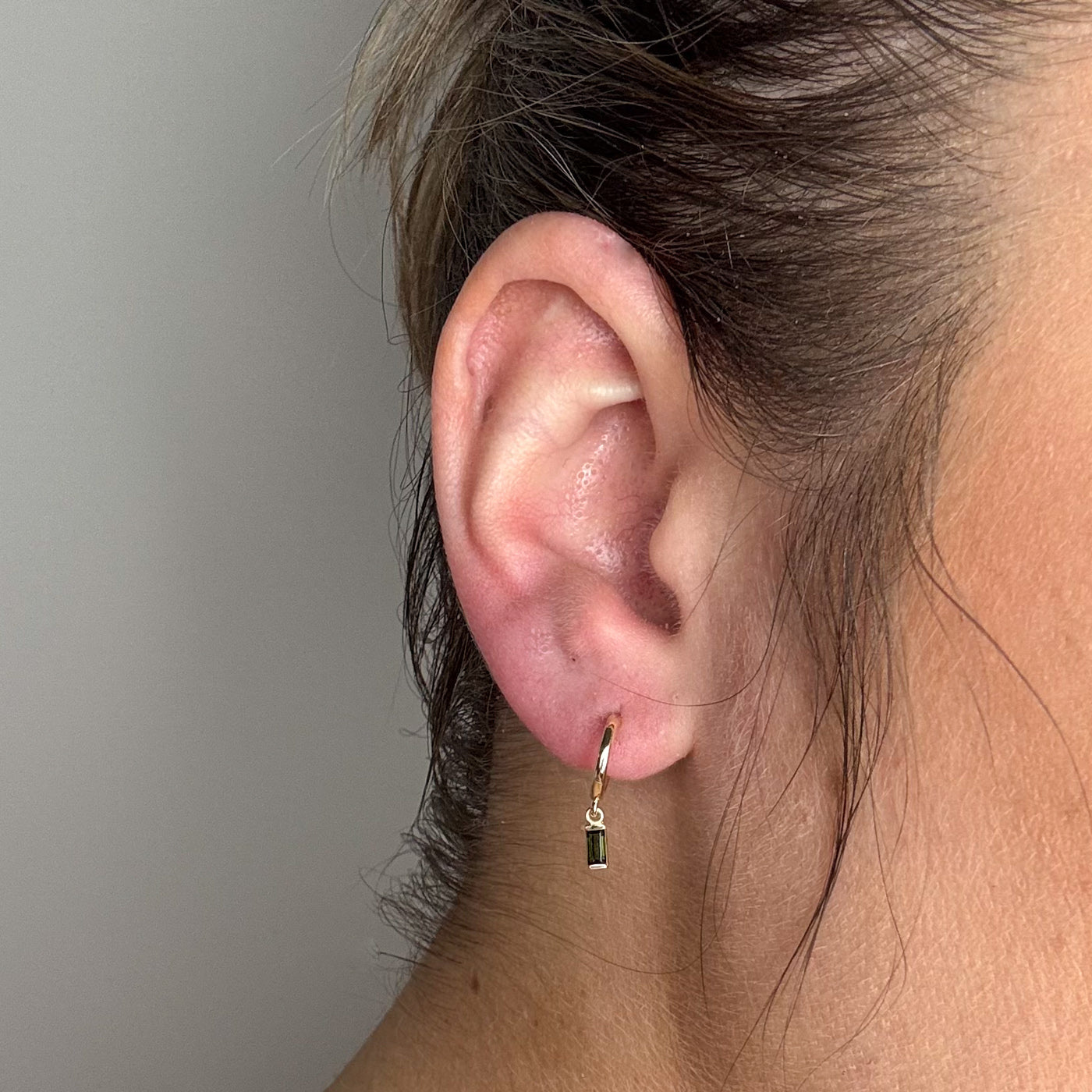 100 Ways' Tourmaline Charm Hoop Earrings | 0.24ctw |