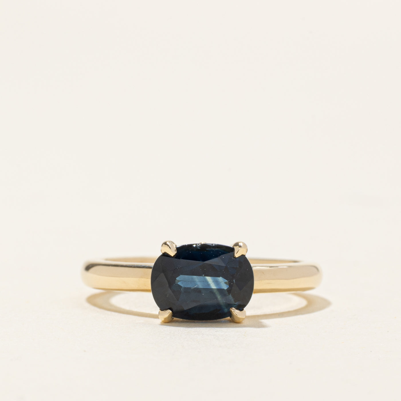 '100 Ways' East West Teal Sapphire Ring | 2.00ct | SZ 7