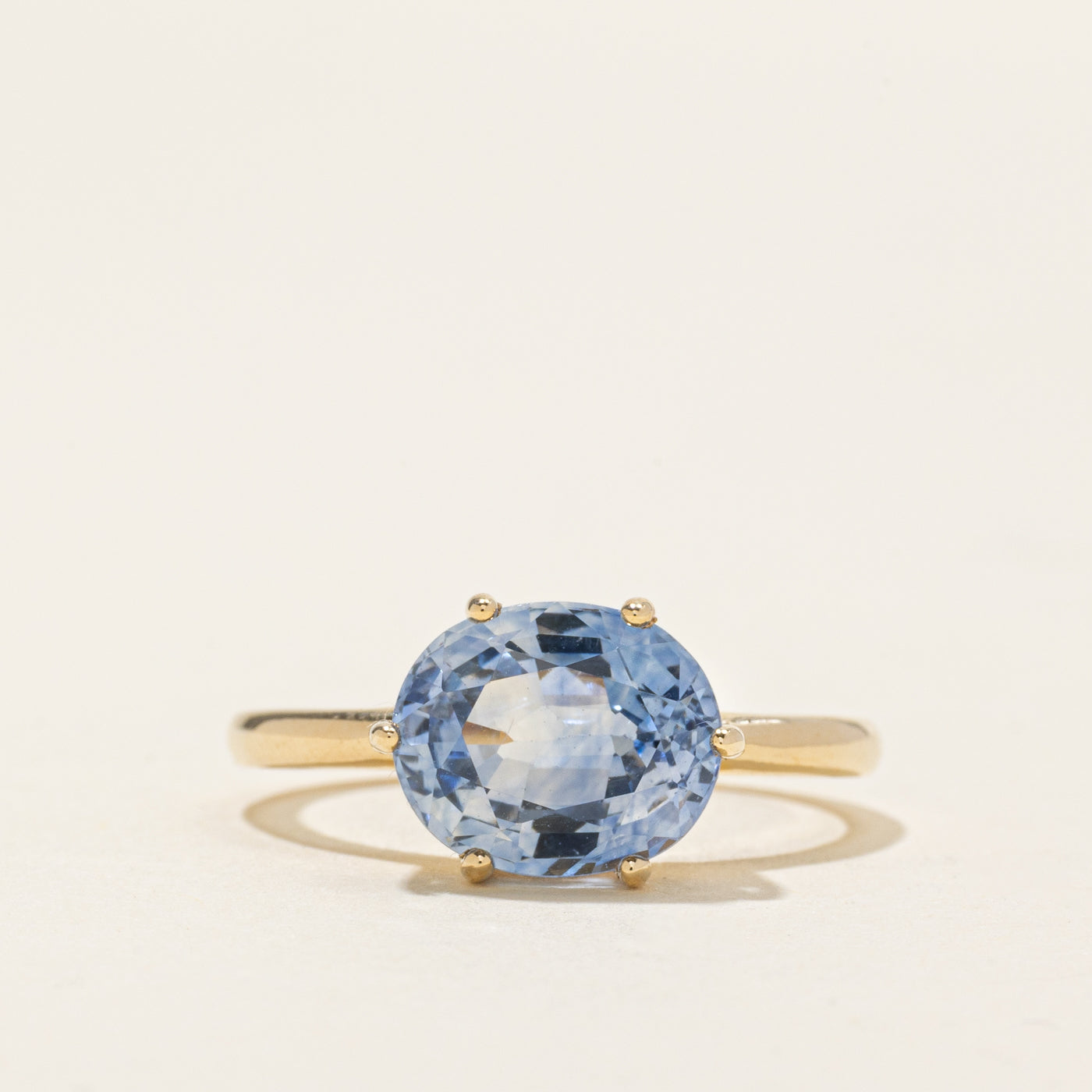 '100 Ways' East West Ceylon Sapphire Ring | 3.86ct | SZ 7
