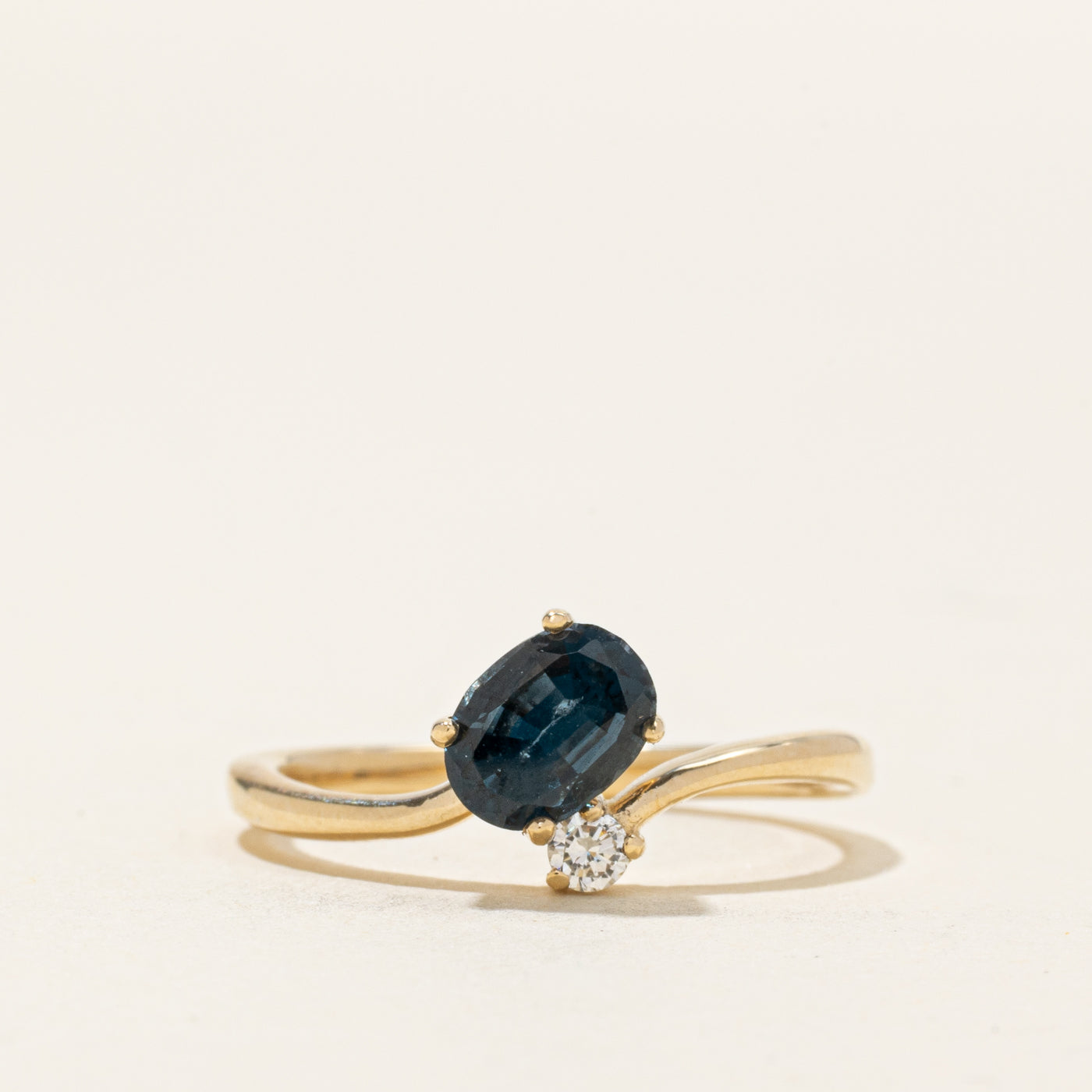 '100 Ways' Toi et Moi Sapphire & Diamond Ring | 1.12ct, 0.06ct | SZ 7