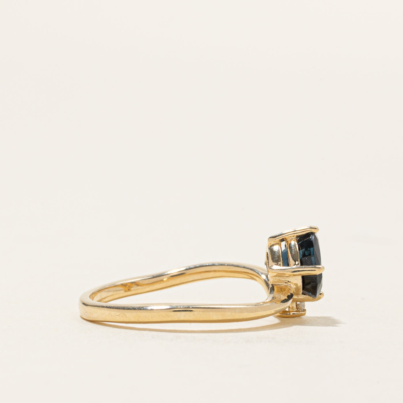 '100 Ways' Toi et Moi Sapphire & Diamond Ring | 1.12ct, 0.06ct | SZ 7