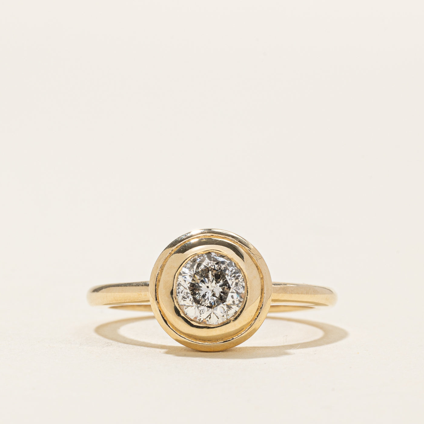 '100 Ways' GIA Bezel Set Salt and Pepper Diamond Ring | 1.00ct | SZ 7