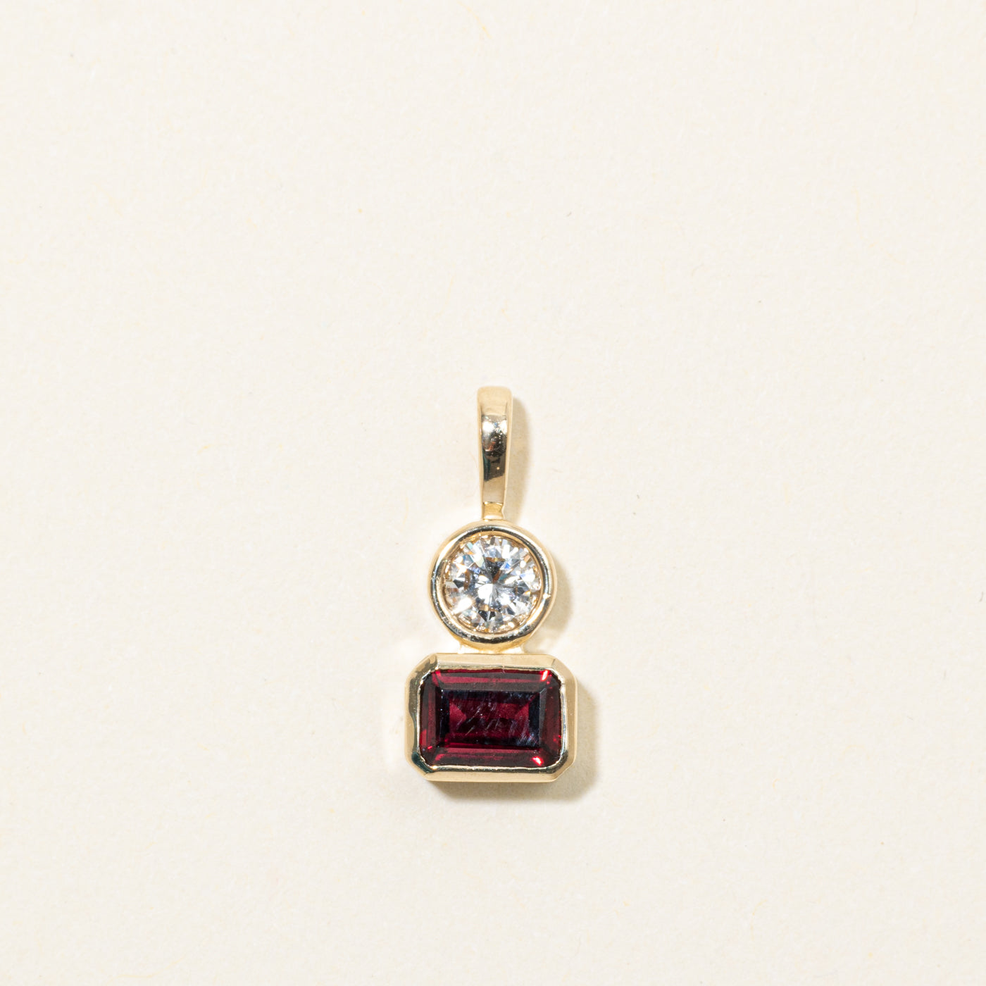 '100 Ways' Garnet & Diamond Pendant | 0.63ct, 0.22ct
