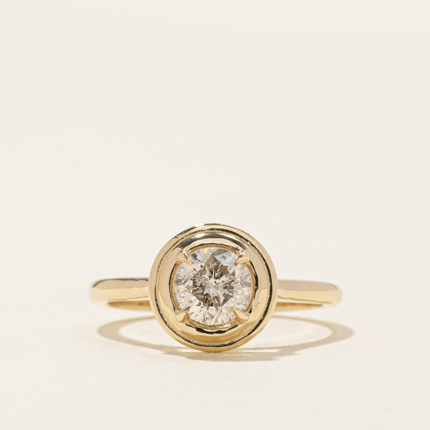 '100 Ways' Solitaire Salt And Pepper Diamond Ring | 0.90ct | SZ 7