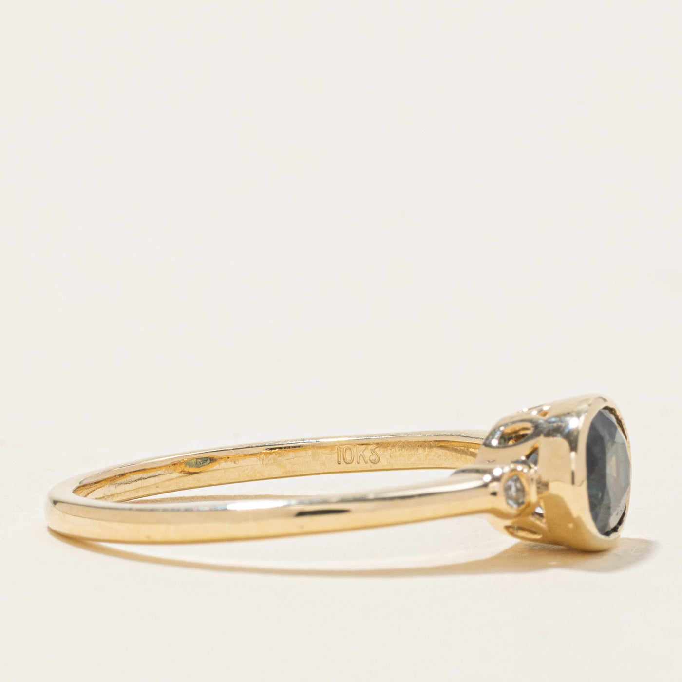 '100 Ways' East West Sapphire & Diamond Ring | 1.35ct, 0.01ct | SZ 7