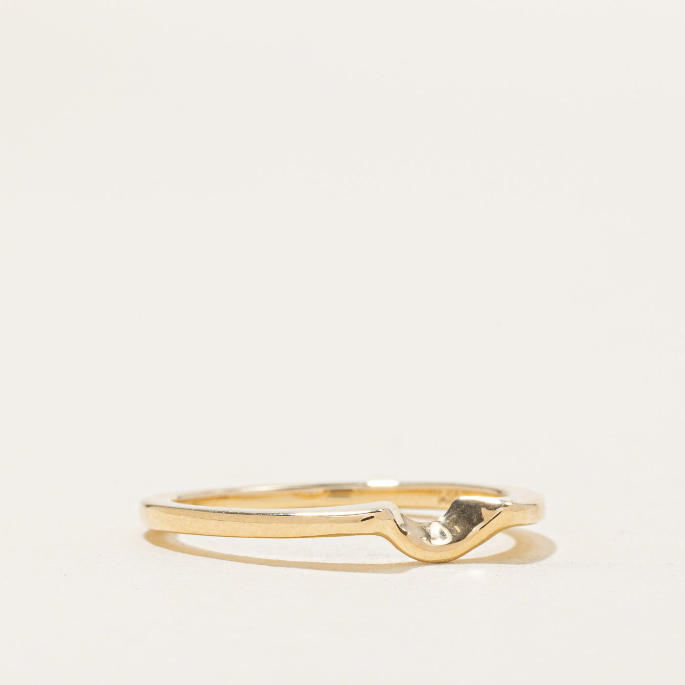 '100 Ways' 14k Yellow Gold Contour Ring | SZ 7