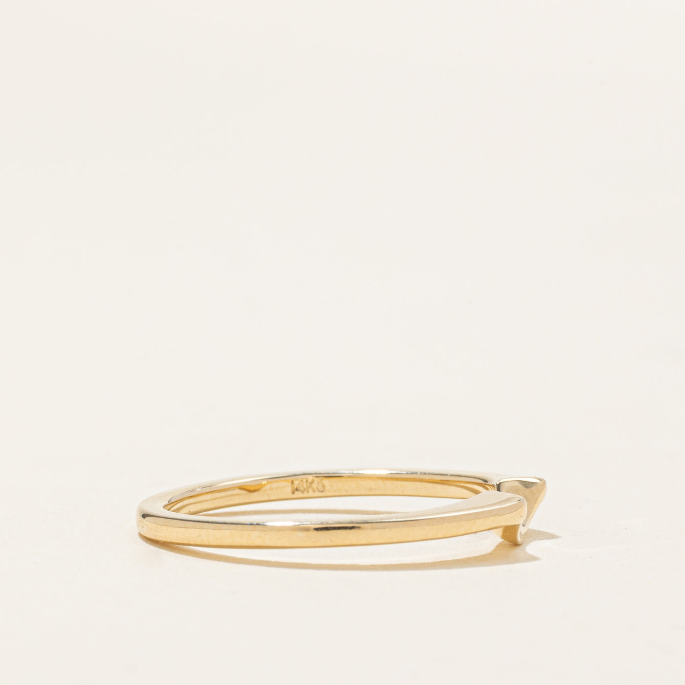 '100 Ways' 14k Yellow Gold Contour Ring | SZ 7