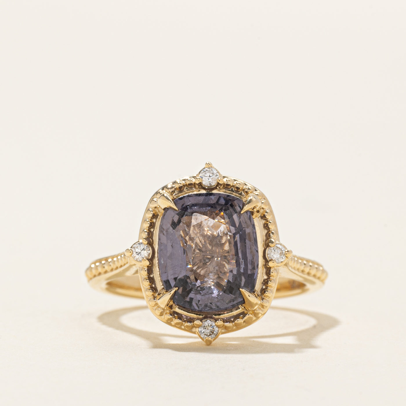 '100 Ways' Elongated Cushion Spinel & Diamond Ring | 3.18ct, 0.07ctw | SZ 6