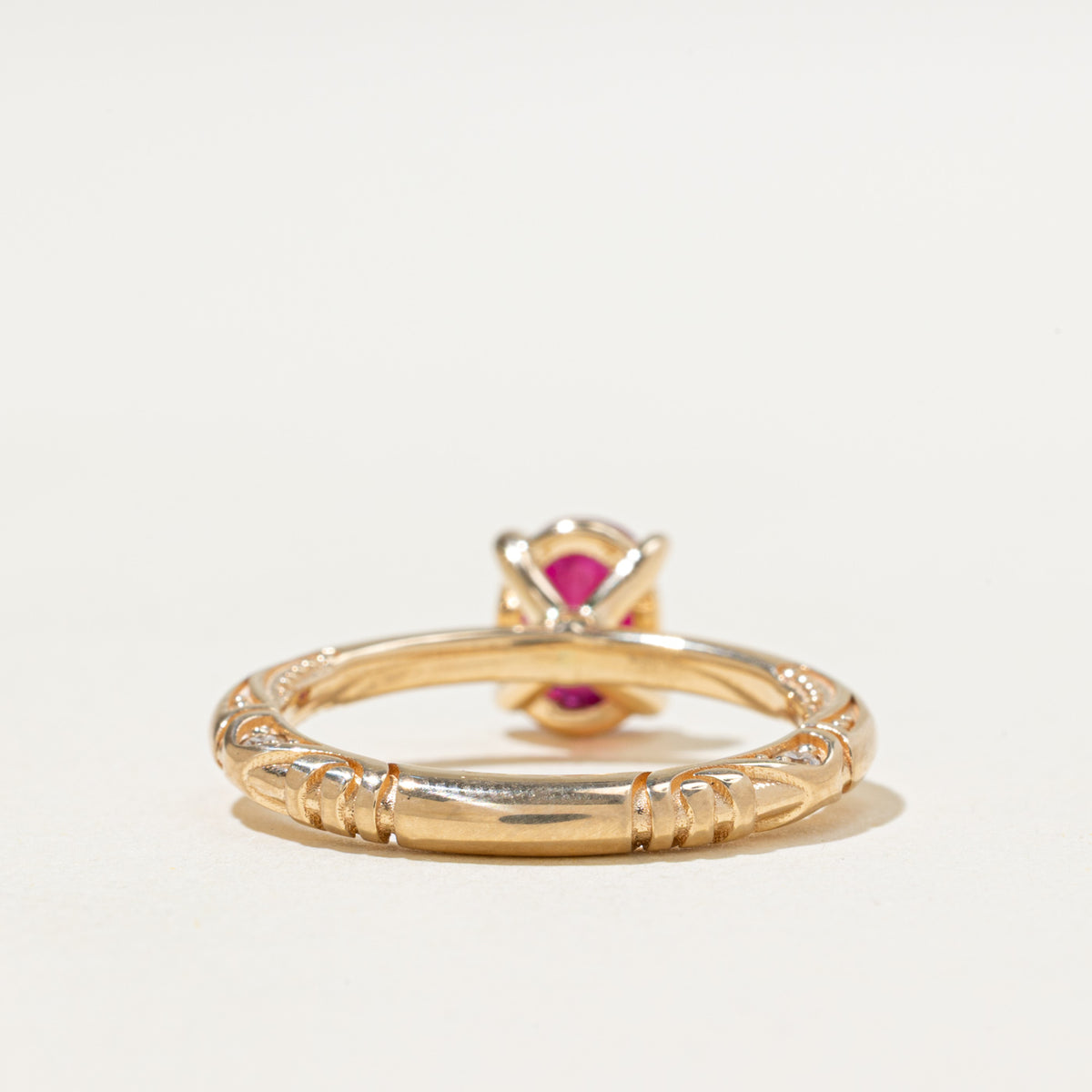 '100 Ways x Anton Pavlenko Design' 14k GIA Ruby & Diamond Accented Ring | GIA 1.55ct, 0.03ctw | SZ 7