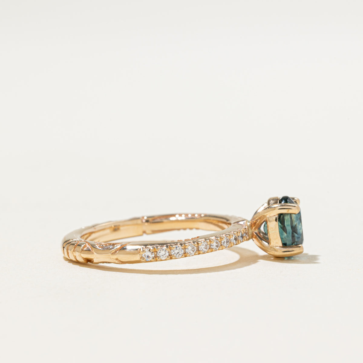 '100 Ways x Anton Pavlenko Design' 14k GIA Sapphire & Diamond Accented Ring | GIA 1.47ct, 0.30ctw | SZ 7