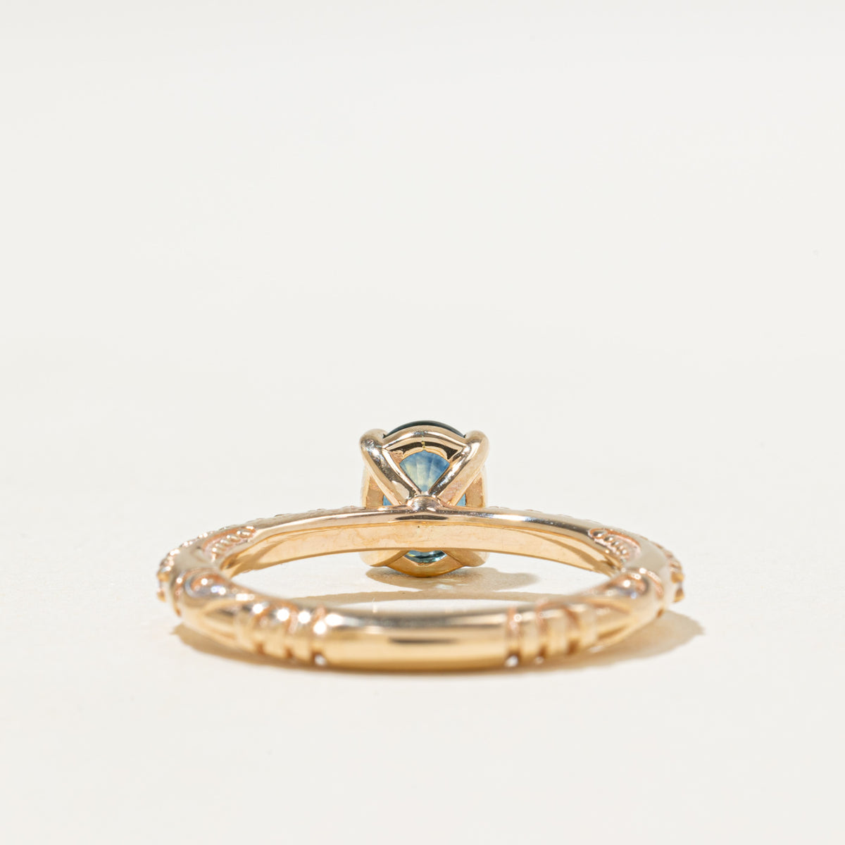 '100 Ways x Anton Pavlenko Design' 14k GIA Sapphire & Diamond Accented Ring | GIA 1.47ct, 0.30ctw | SZ 7
