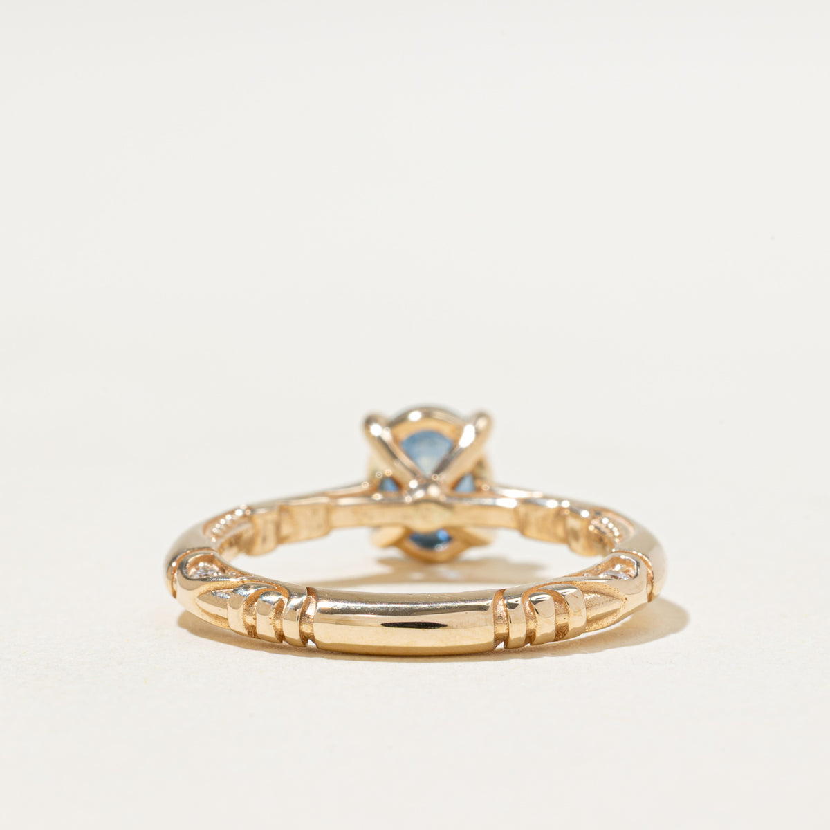 '100 Ways x Anton Pavlenko Design' 14k Montana Sapphire & Diamond Accented Ring | 1.63ct, 0.30ctw | SZ 7