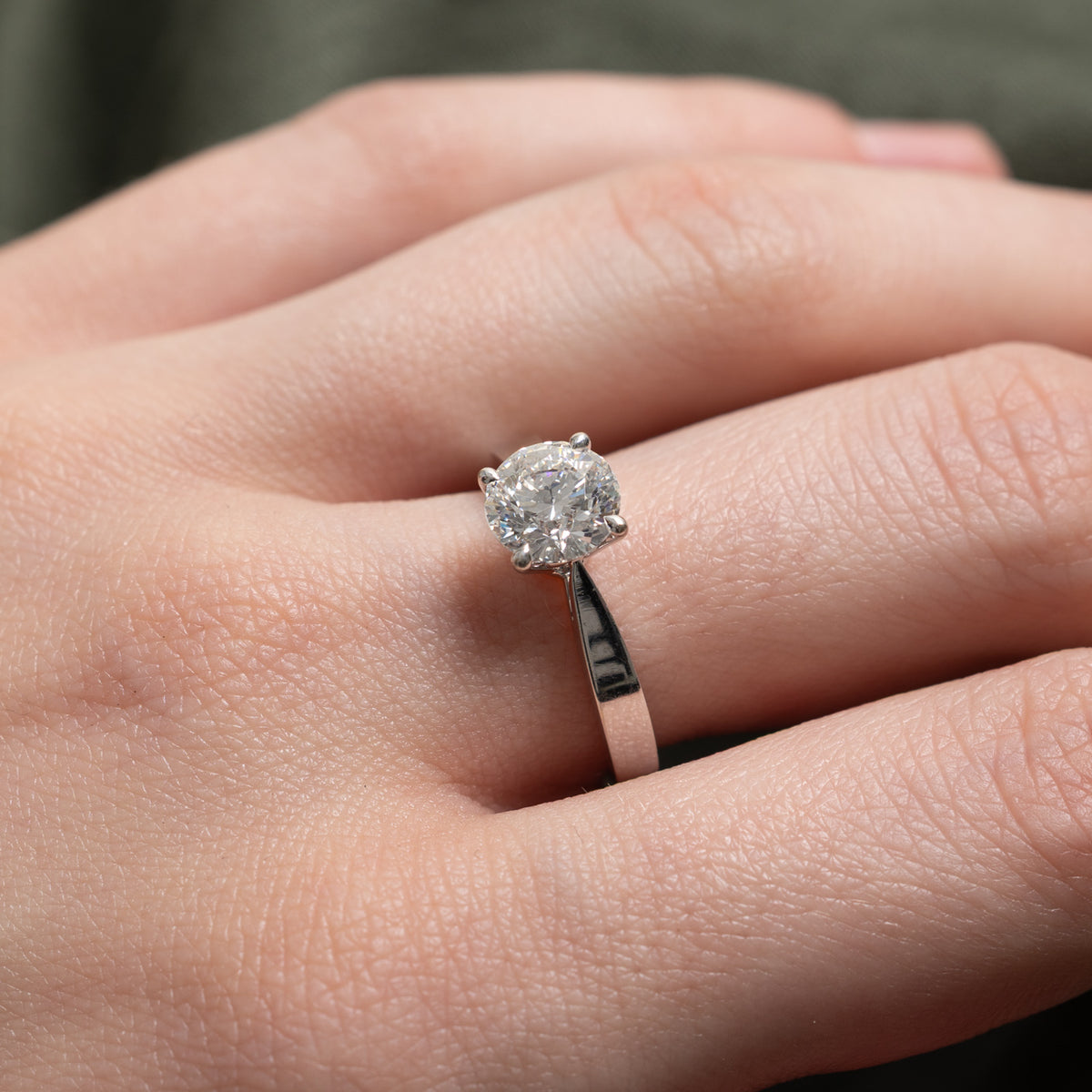 Estrella Cut Diamond Solitaire Engagement Ring | IGI 1.59ct VS2 G Ex | Sz 6.5