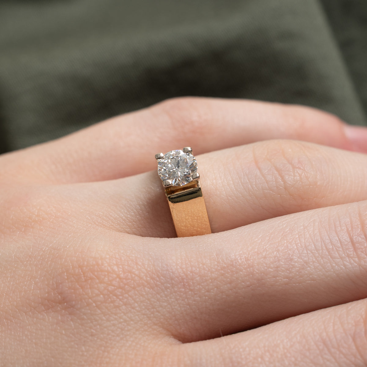 Solitaire Round Brilliant Cut Diamond Ring | 1.00ct VS1 F/G VG | Sz 6
