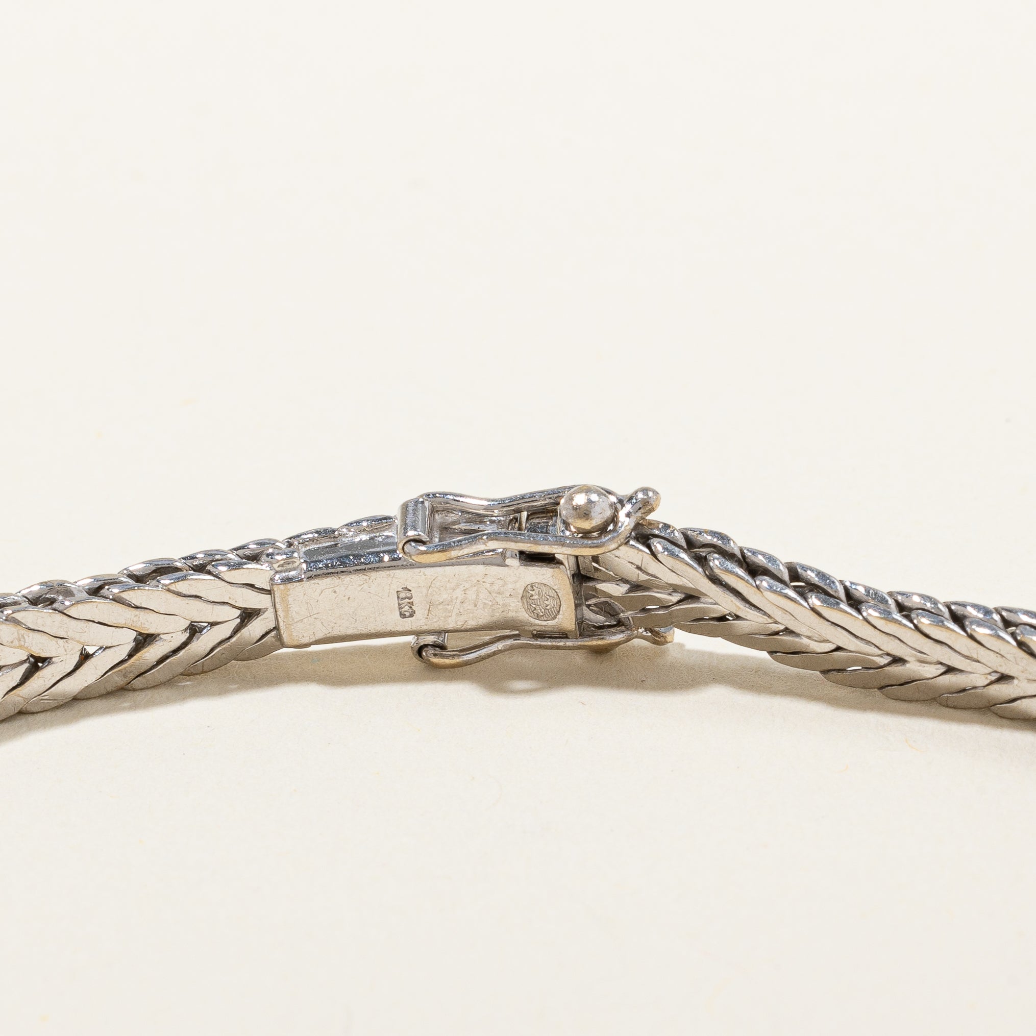 Swedish 18K Diamond Weave Bracelet | 0.18ctw | 8" |