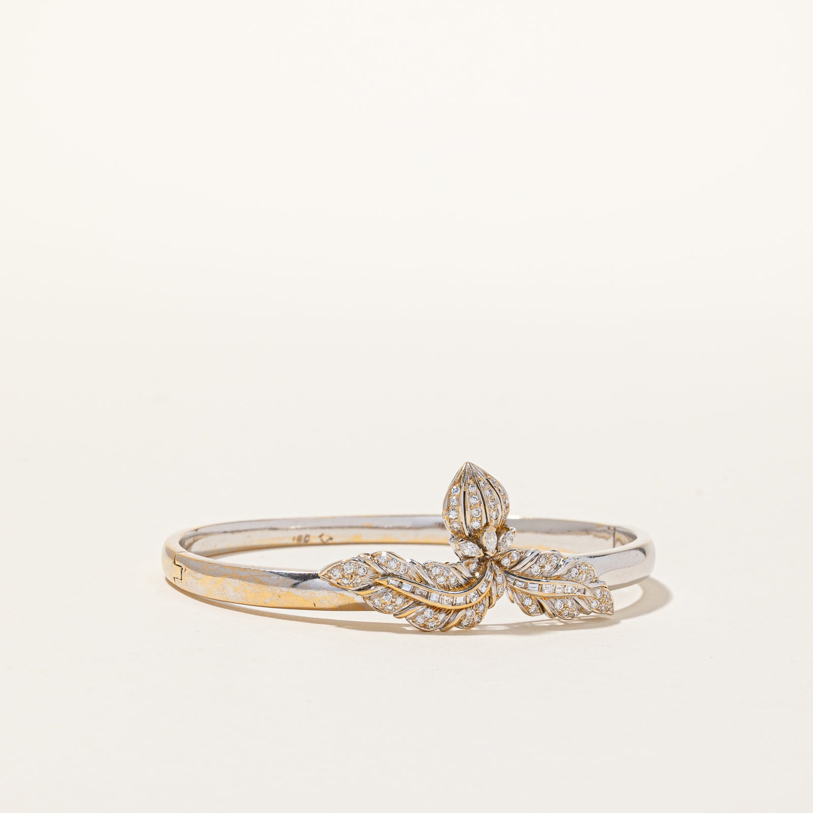 Ornate Diamond Leaf Bracelet | 0.52ctw | 7" |