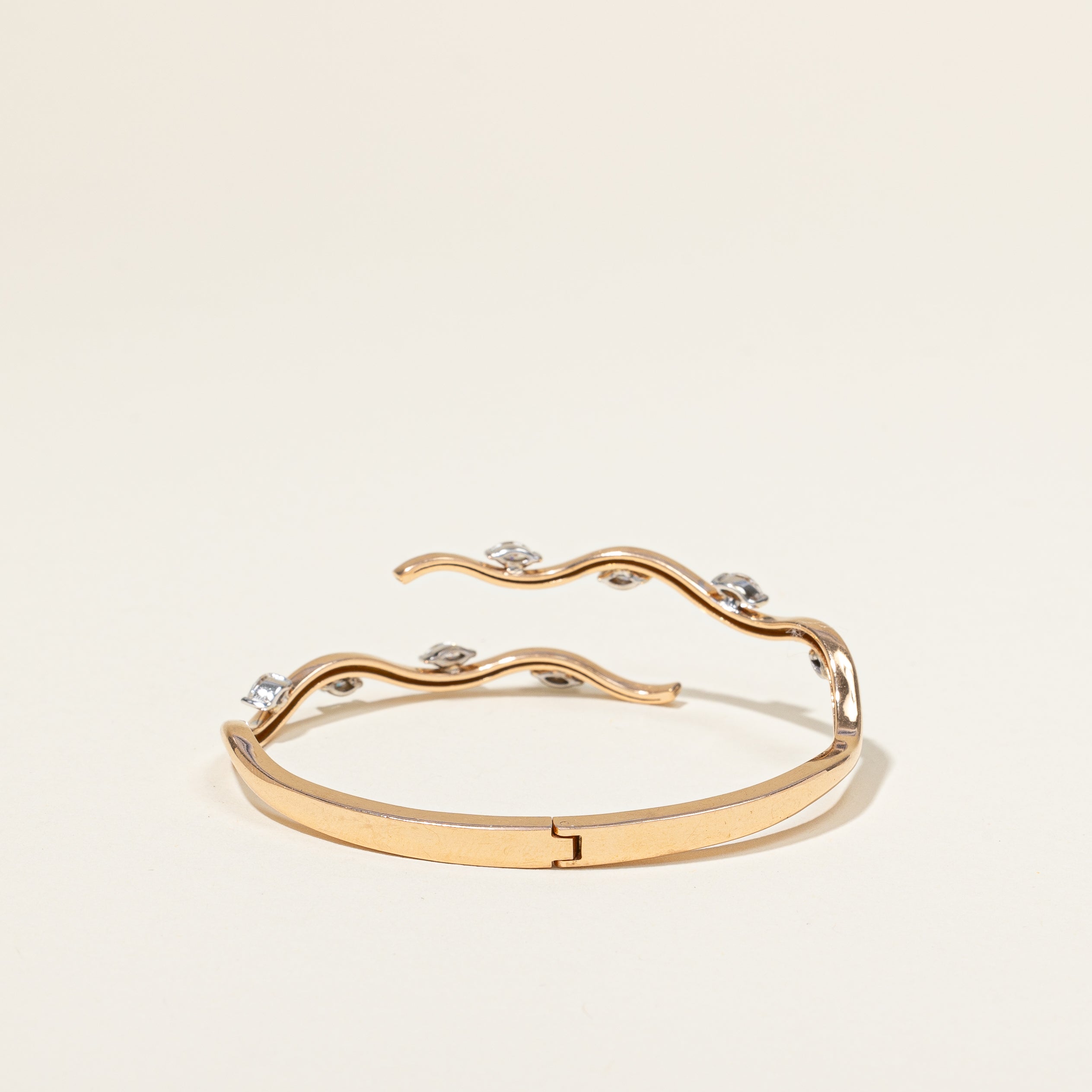 Diamond Open Bangle | 0.50ctw | 6" |