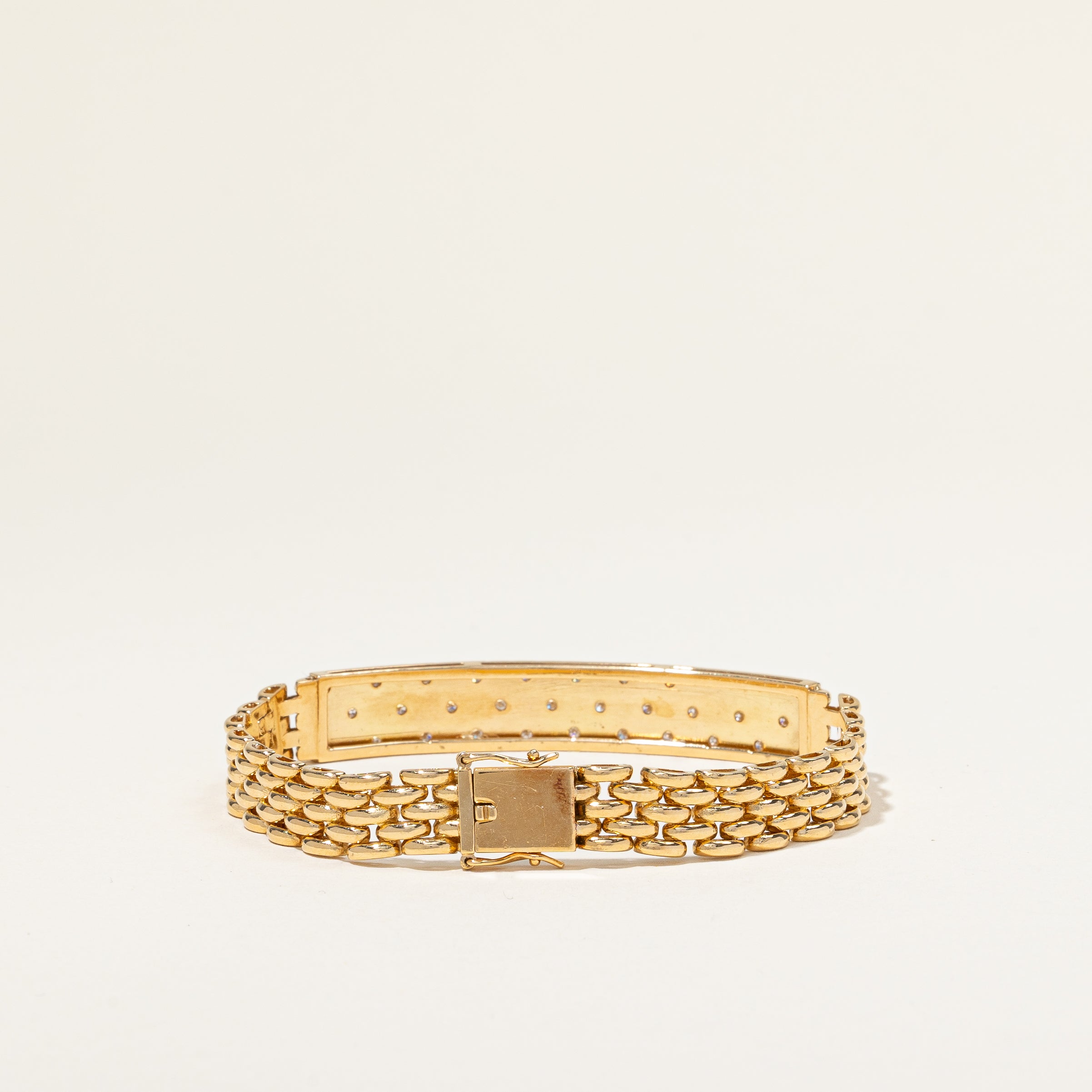 Diamond Flush Set Bracelet | 0.64ctw | 7" |