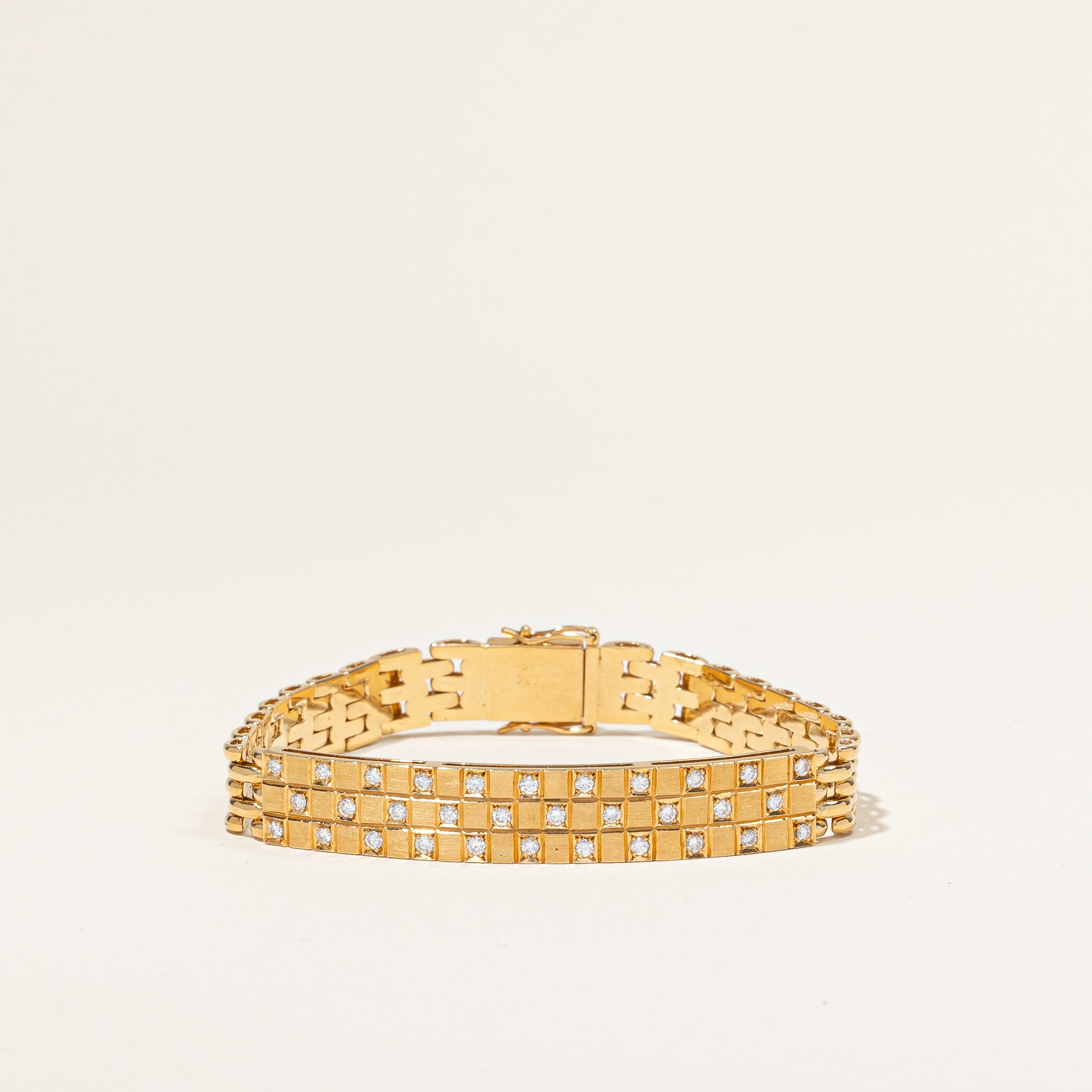 Diamond Flush Set Bracelet | 0.64ctw | 7" |