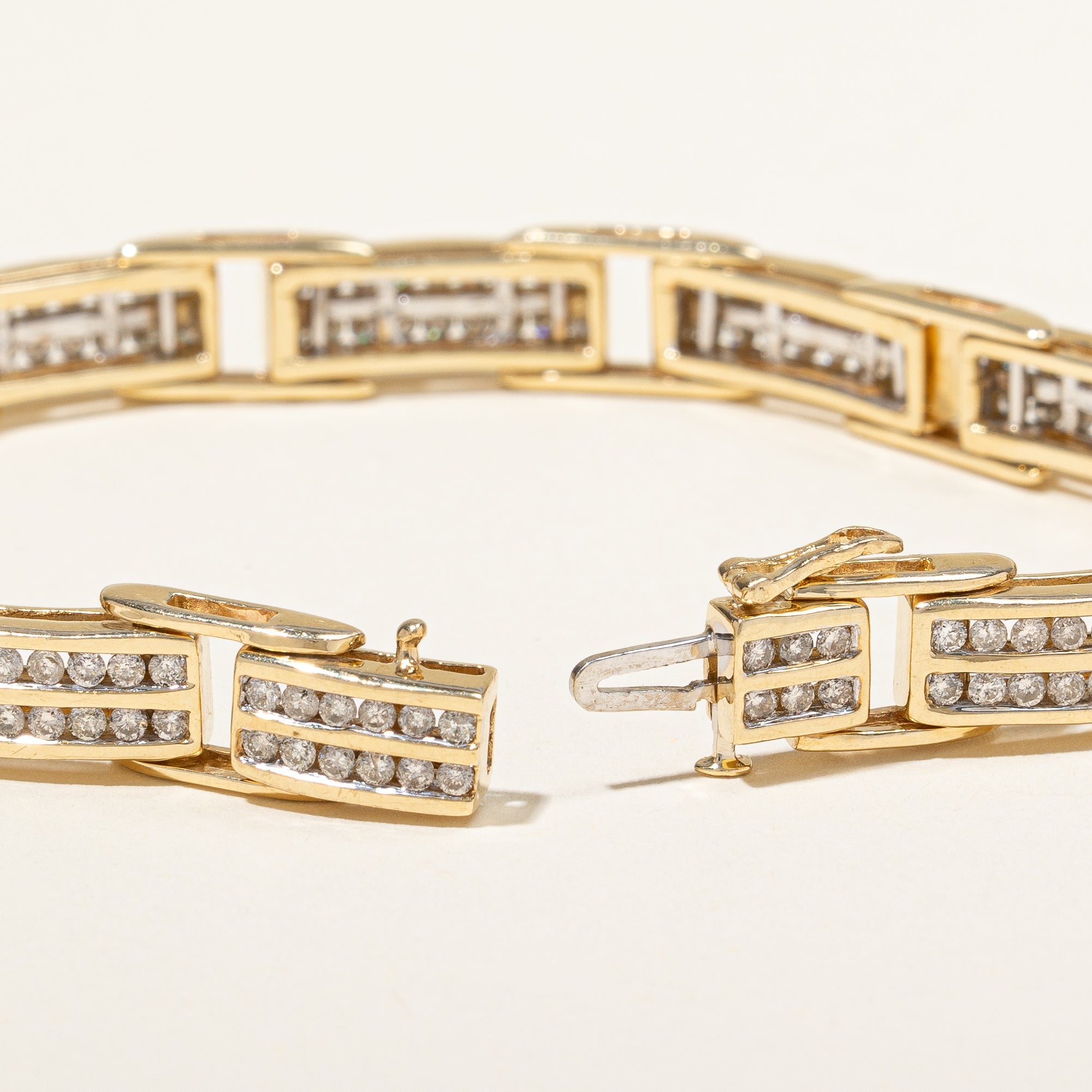 Channel Set Diamond Bracelet | 2.70ctw | 7.5" |