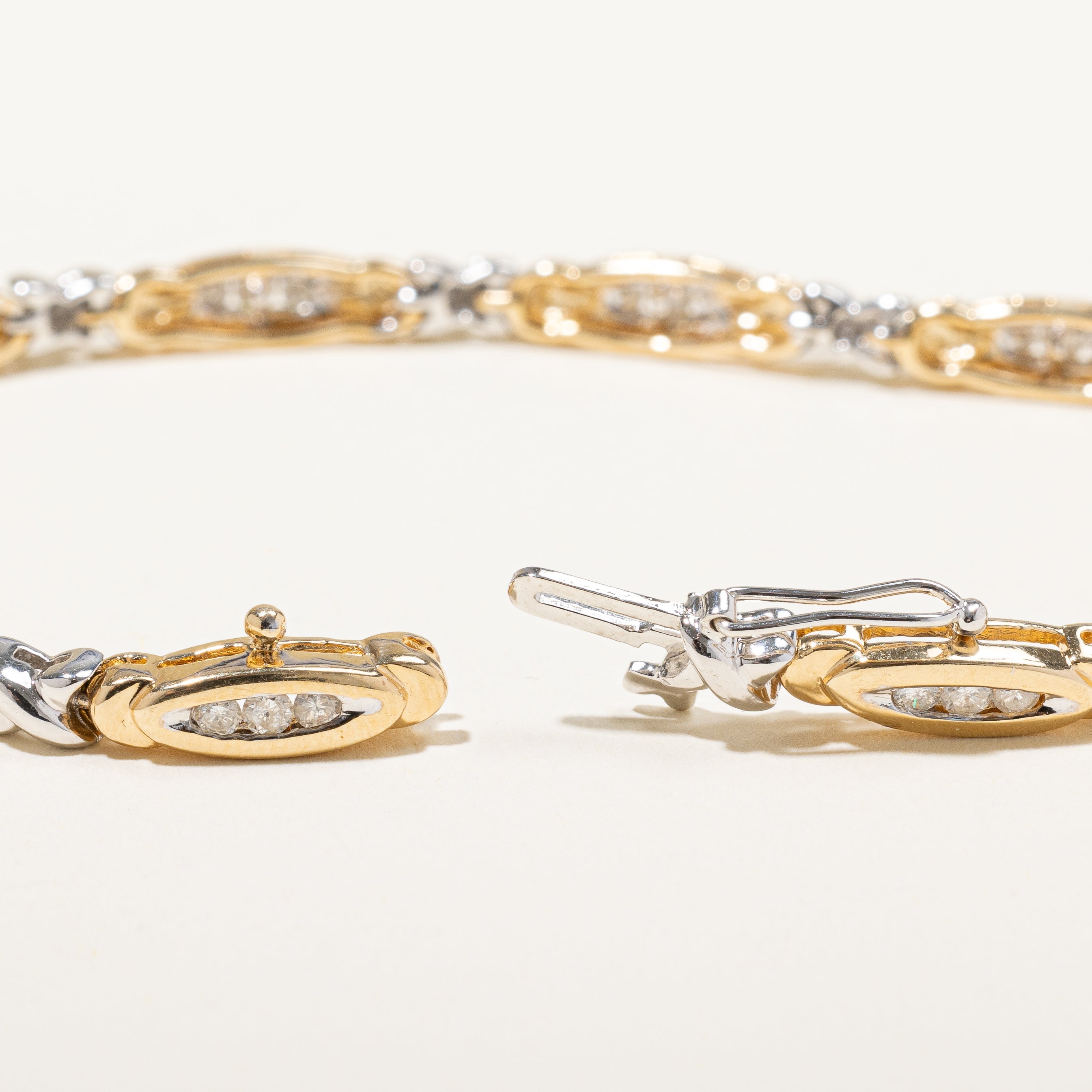 Channel Set Diamond Bracelet | 0.80ctw | 7" |
