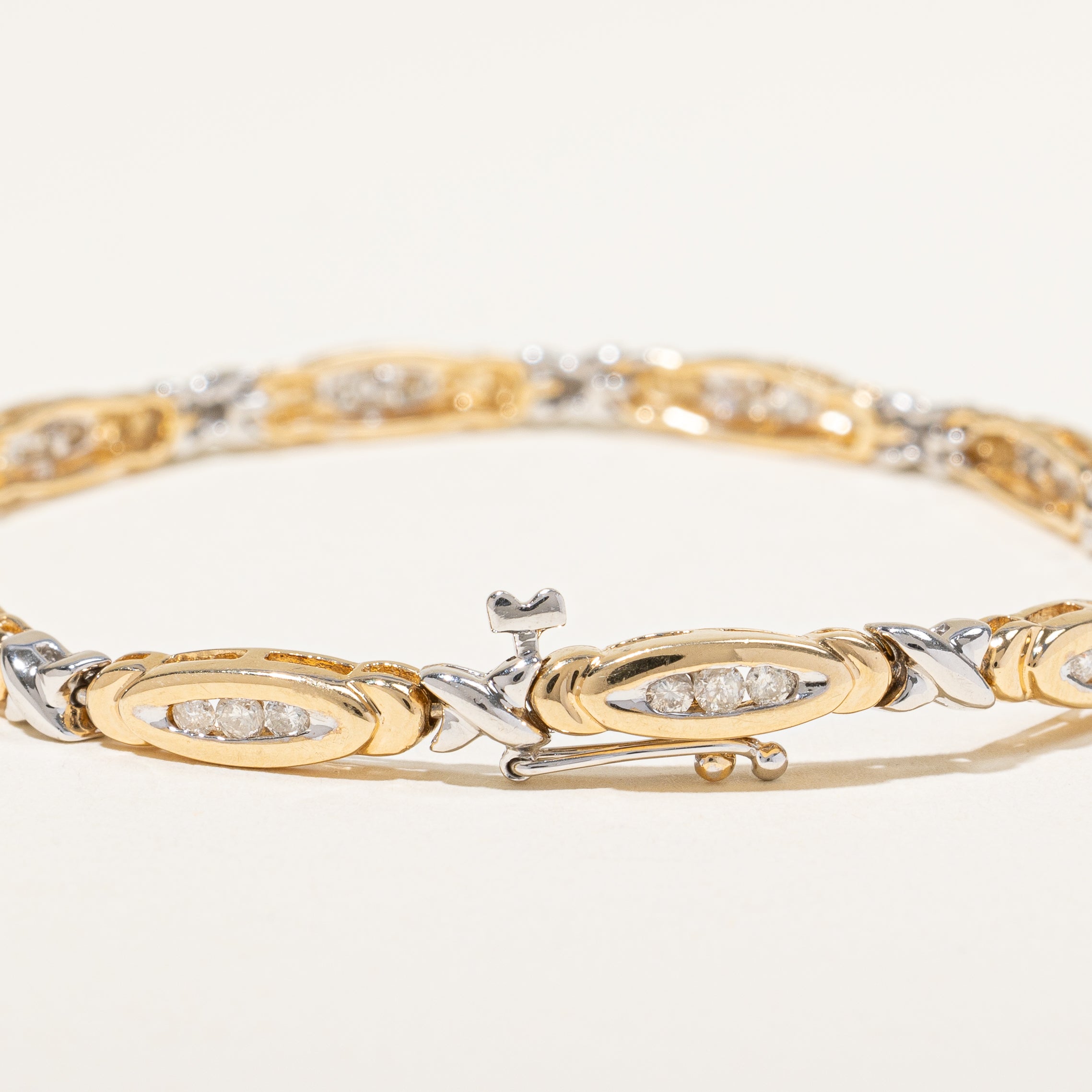 Channel Set Diamond Bracelet | 0.80ctw | 7" |