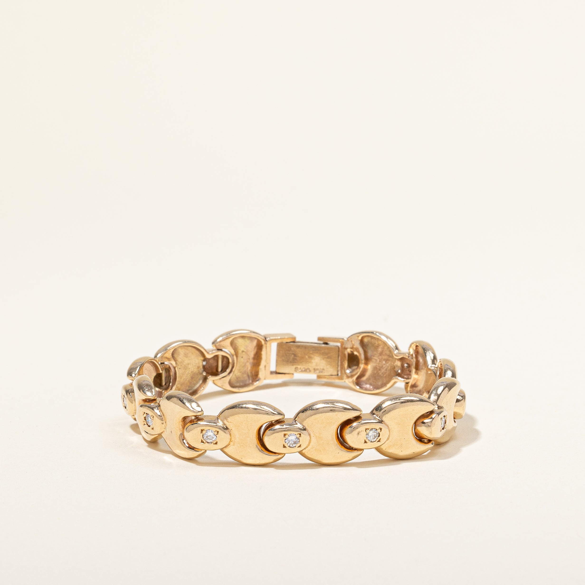 Bracelet serti de diamants à fleur | 0,55 ct au total | 7,25 po |