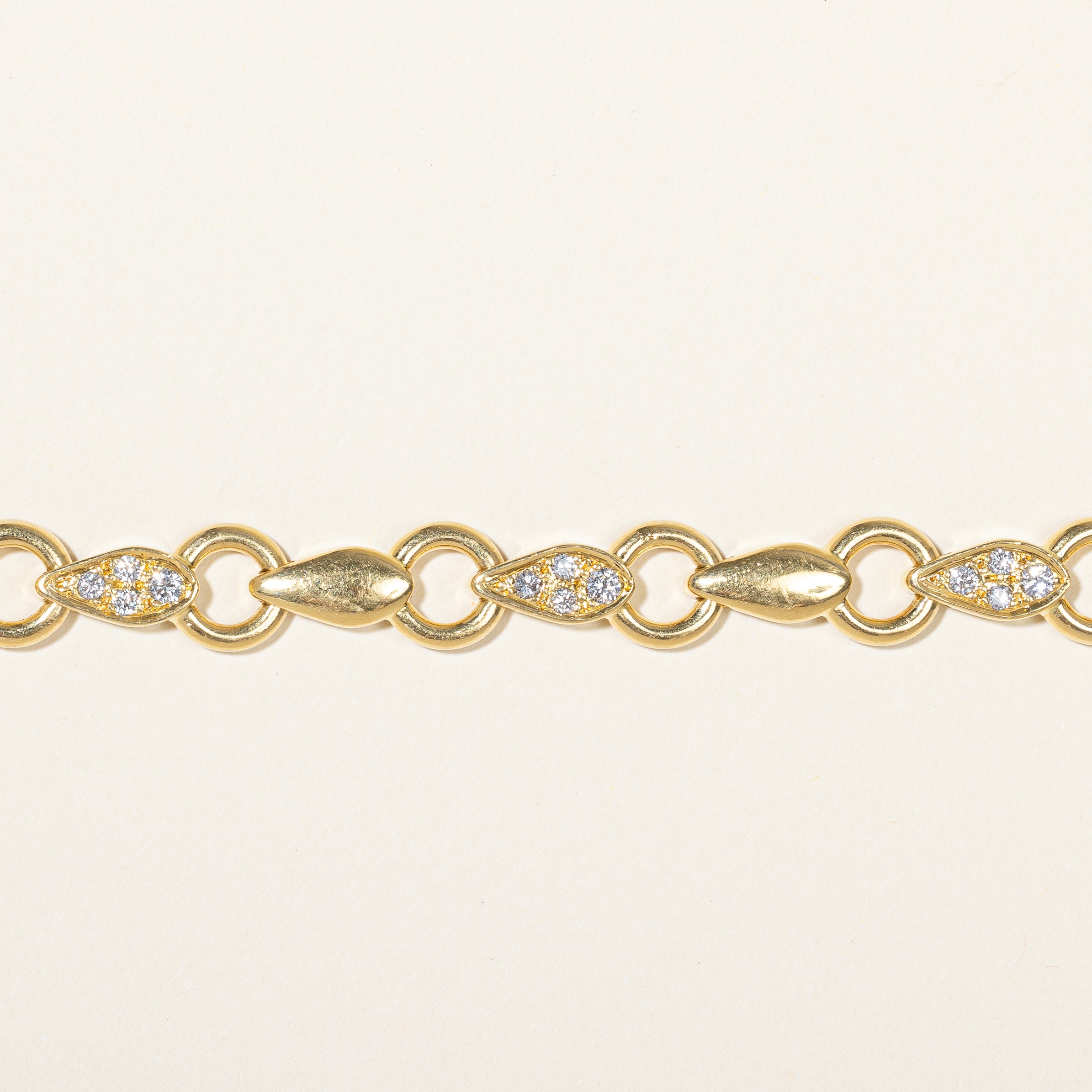 Flush Set Diamond Bracelet | 0.54ctw | 7.25" |
