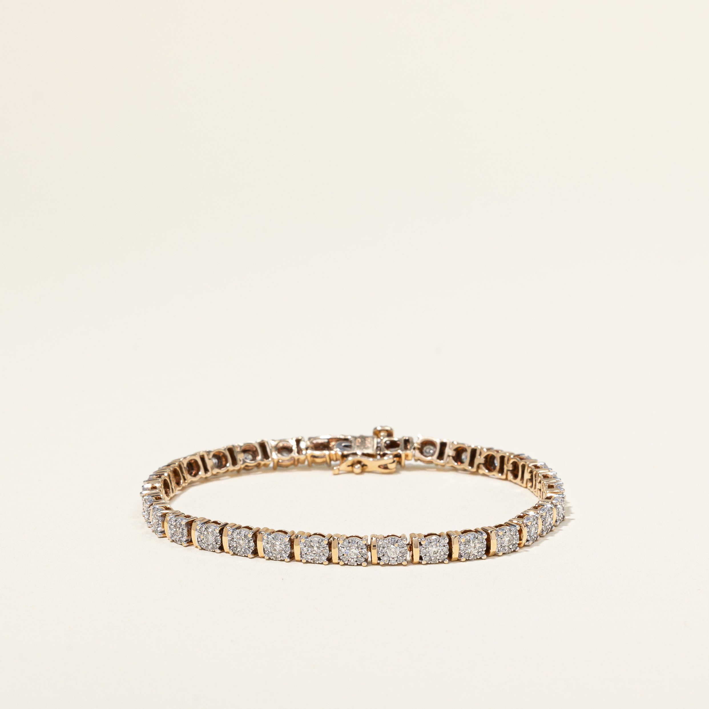Bracelet de tennis serti de diamants pavés | 1,60 ct | 6,5" |