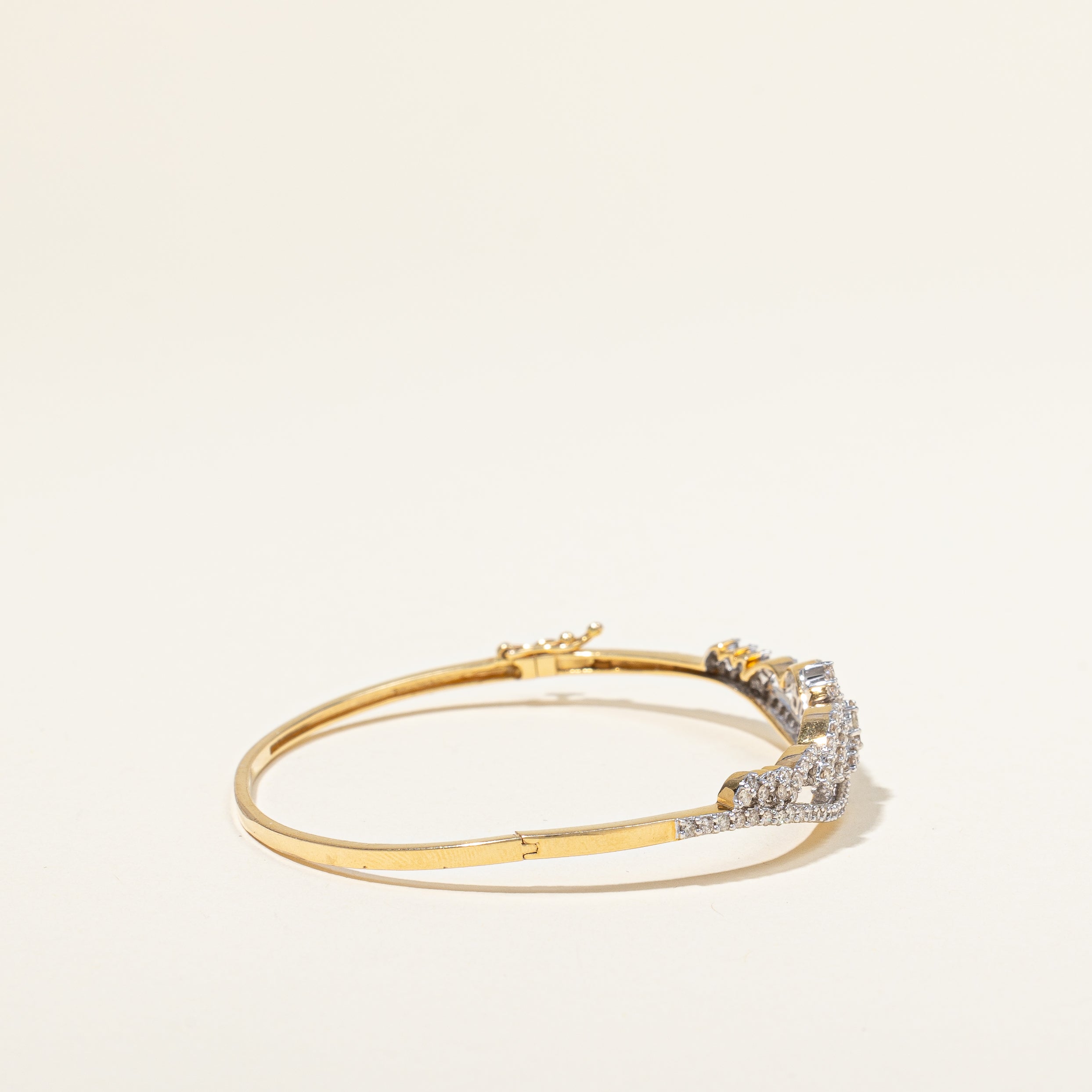 Cluster Set Diamond Bracelet | 1.14ctw | 7" |