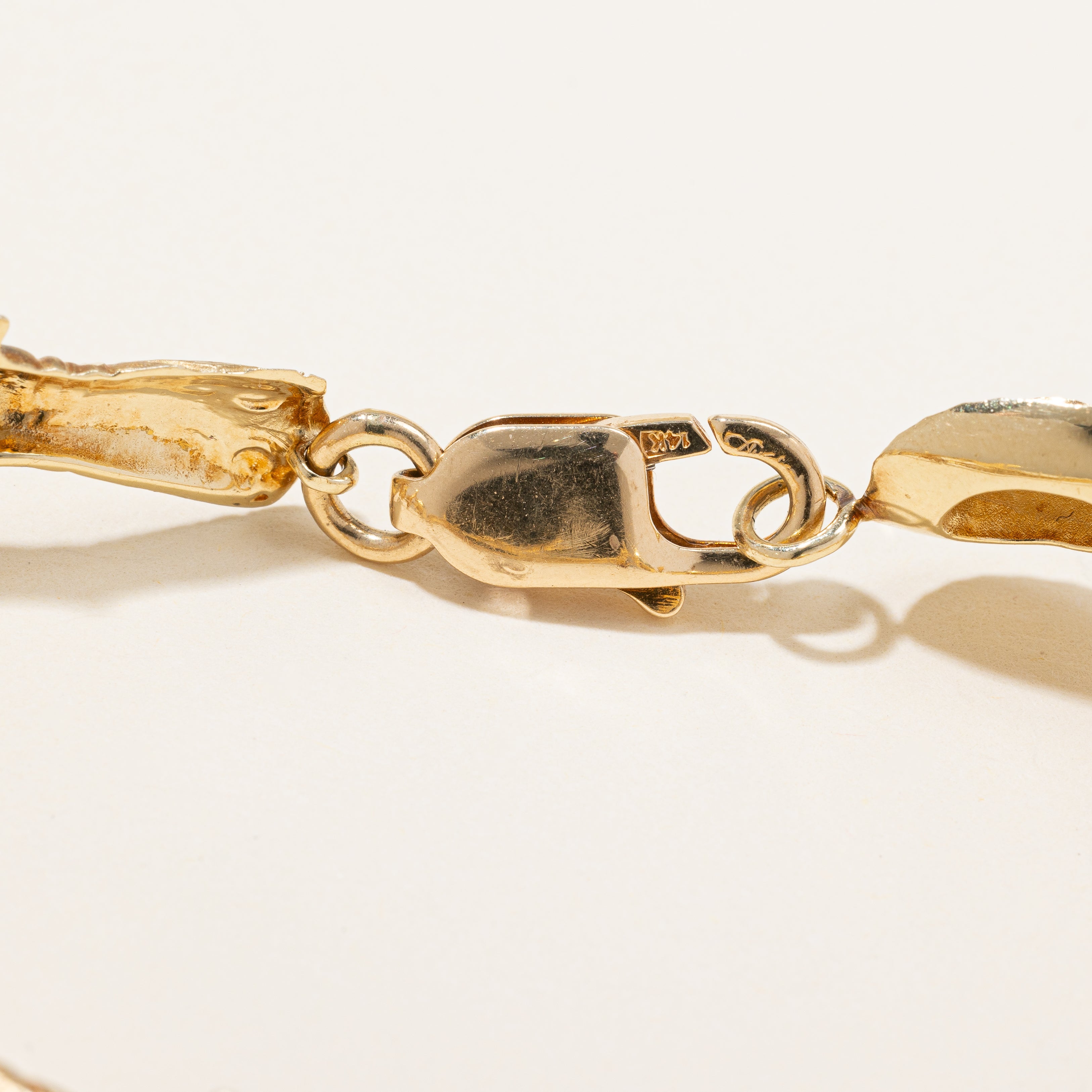 14k Yellow Gold Horse & Cowboy Hat Bracelet | 7" |