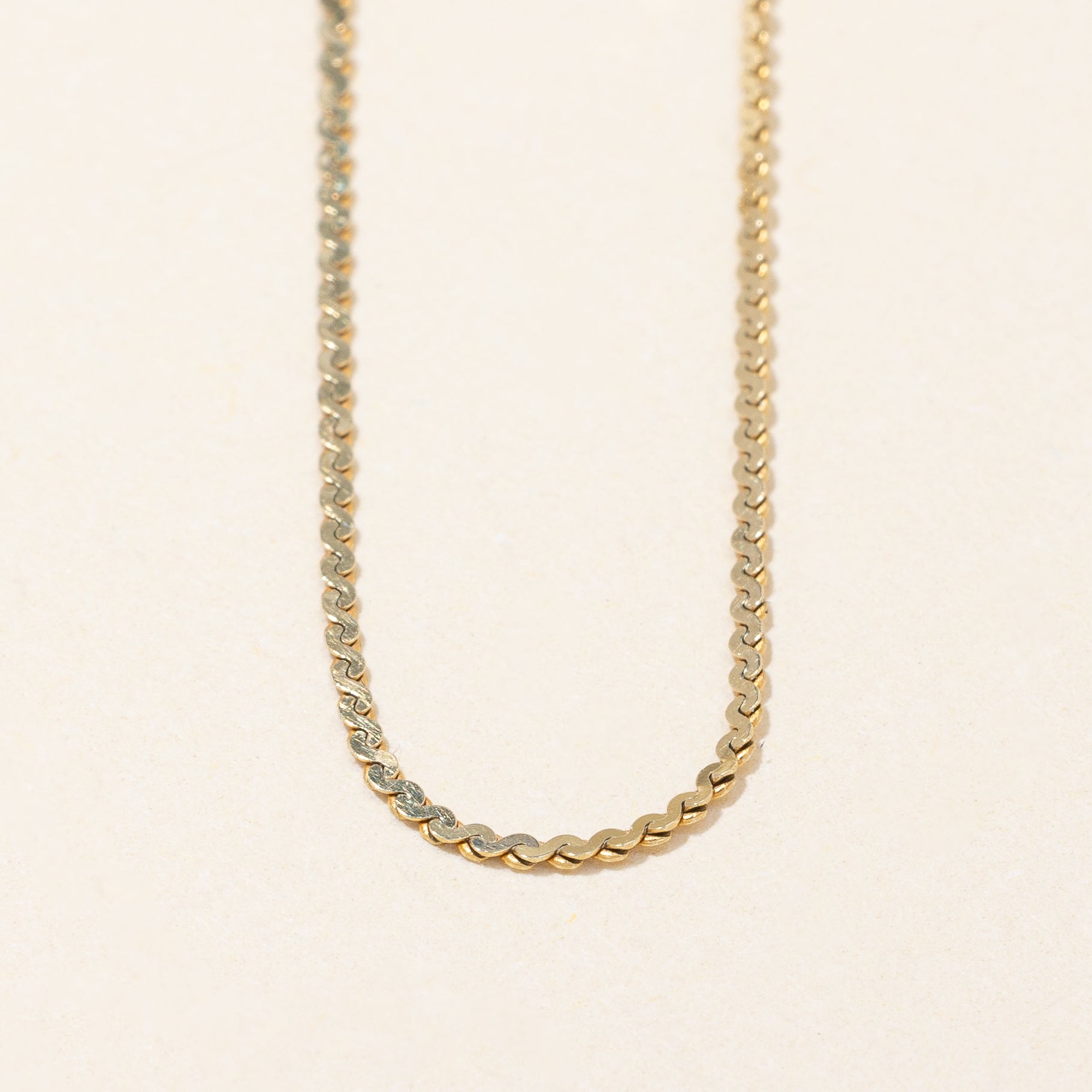 14k Yellow Gold S Link Bracelet | 7" |
