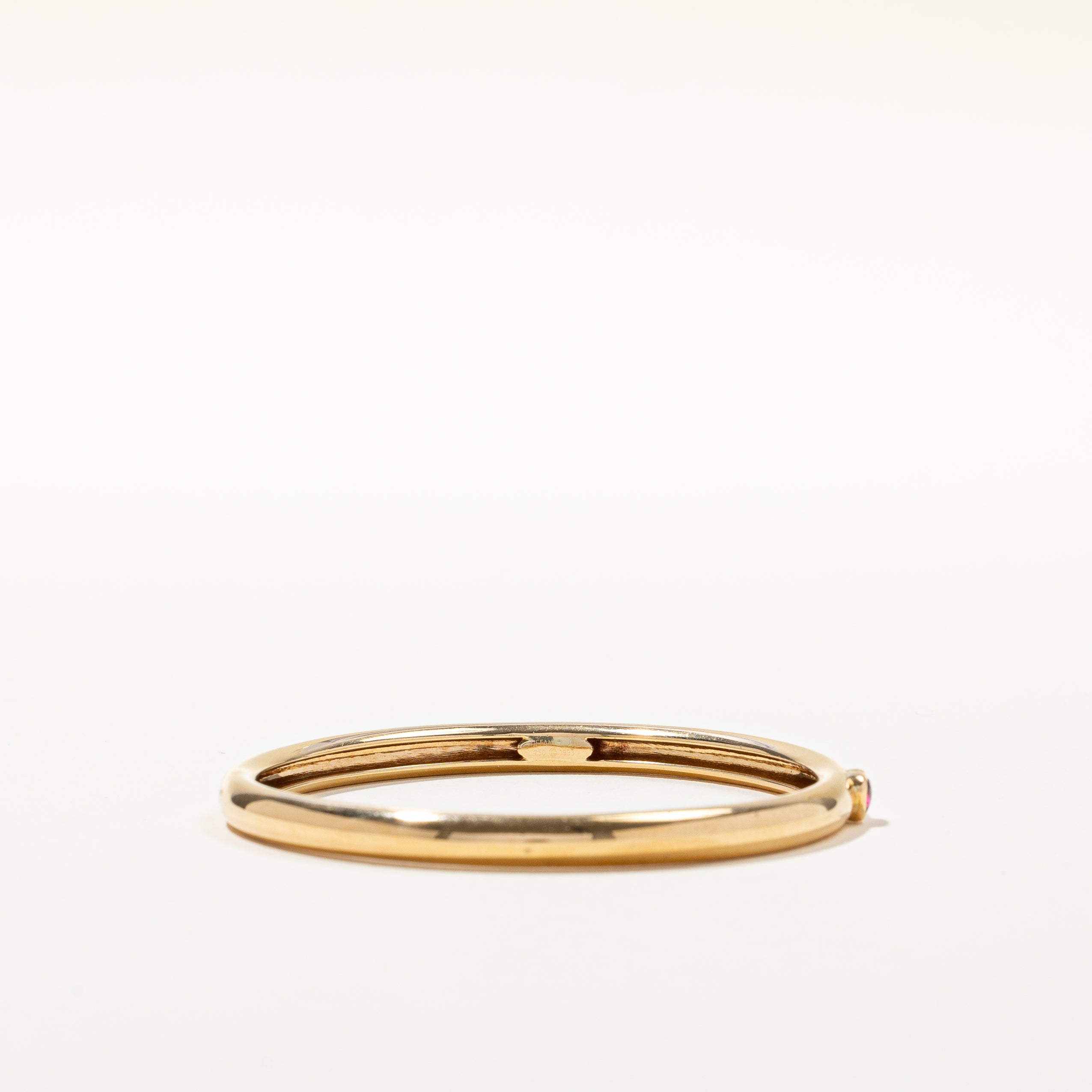 Bracelet jonc vintage en tourmaline « Tiffany & Co » 1993 | 0,15 ct | 8" |