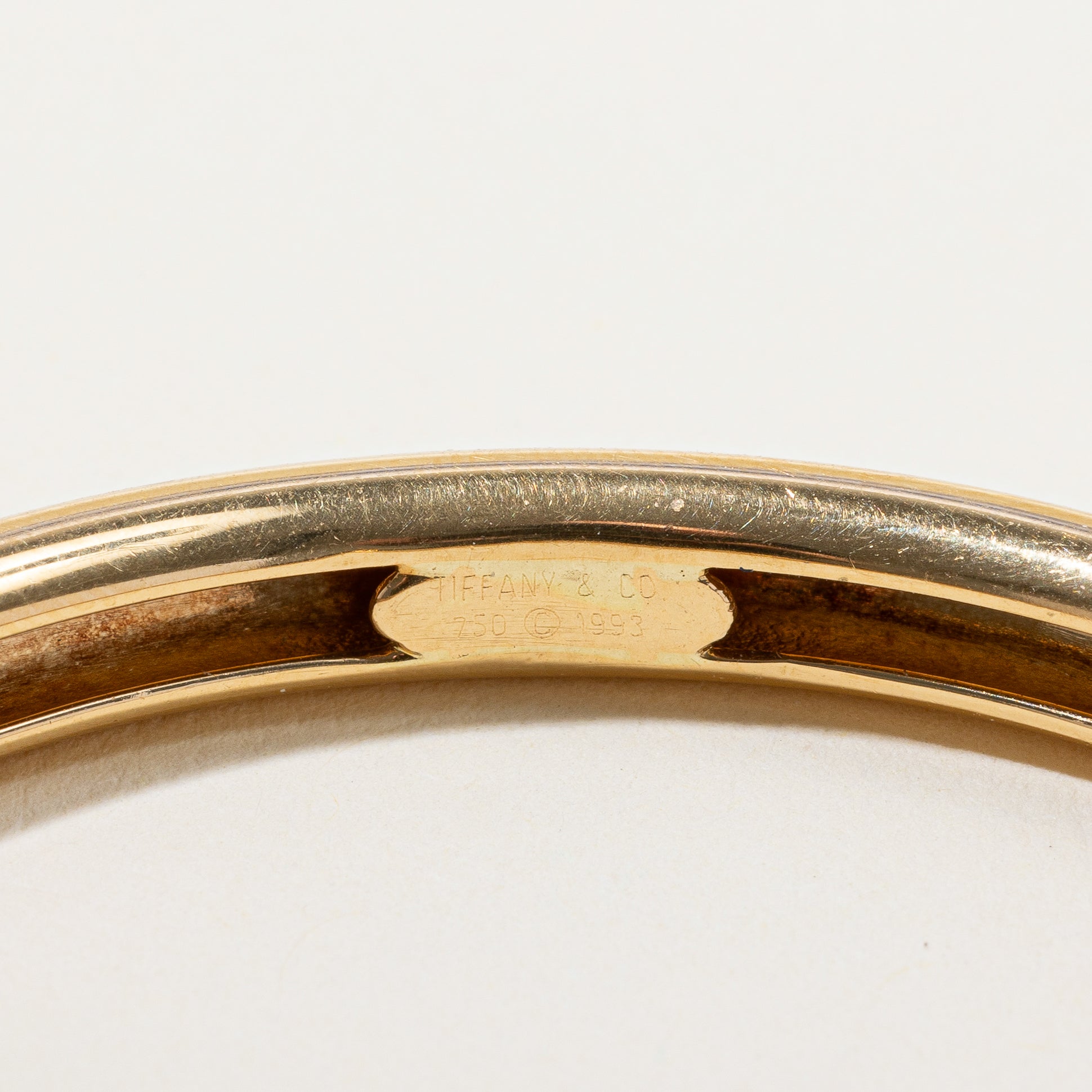 Bracelet jonc vintage en tourmaline « Tiffany & Co » 1993 | 0,15 ct | 8" |