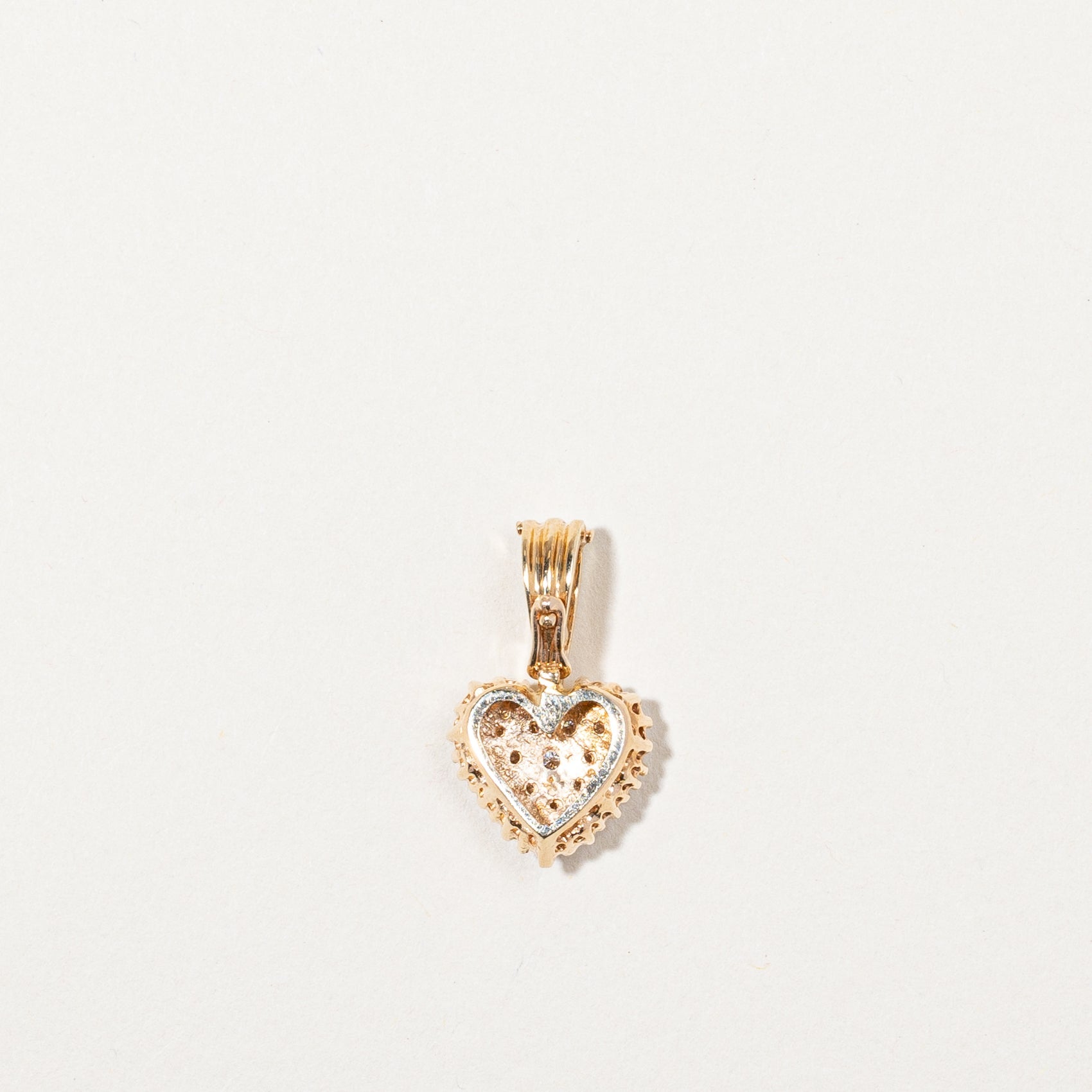 14k Yellow Gold Diamond Pendent | 0.50ctw | 23x18mm