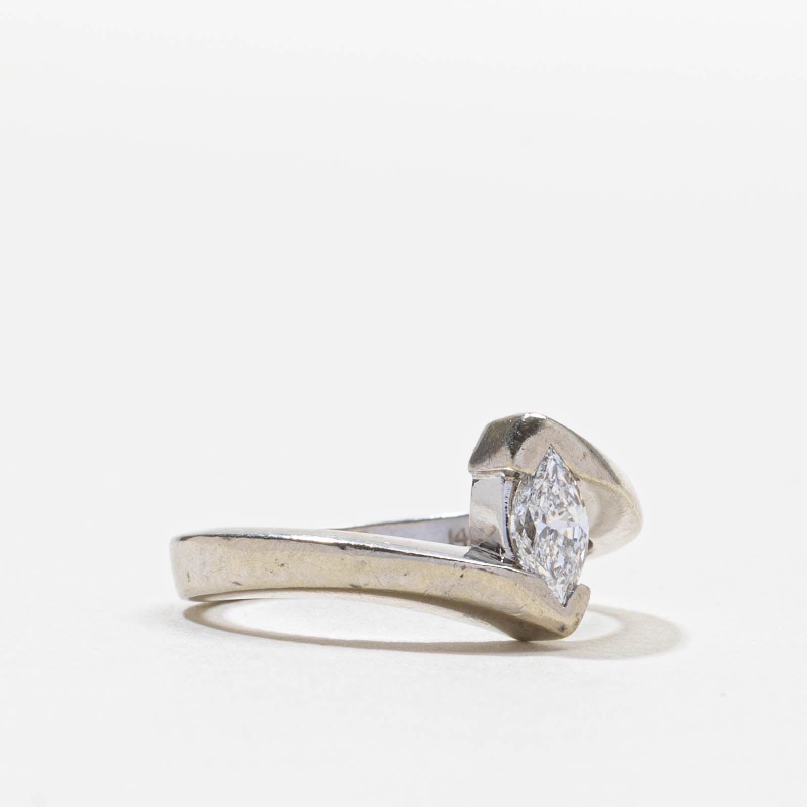 Bague sertie de diamants taille marquise | Taille 6,5