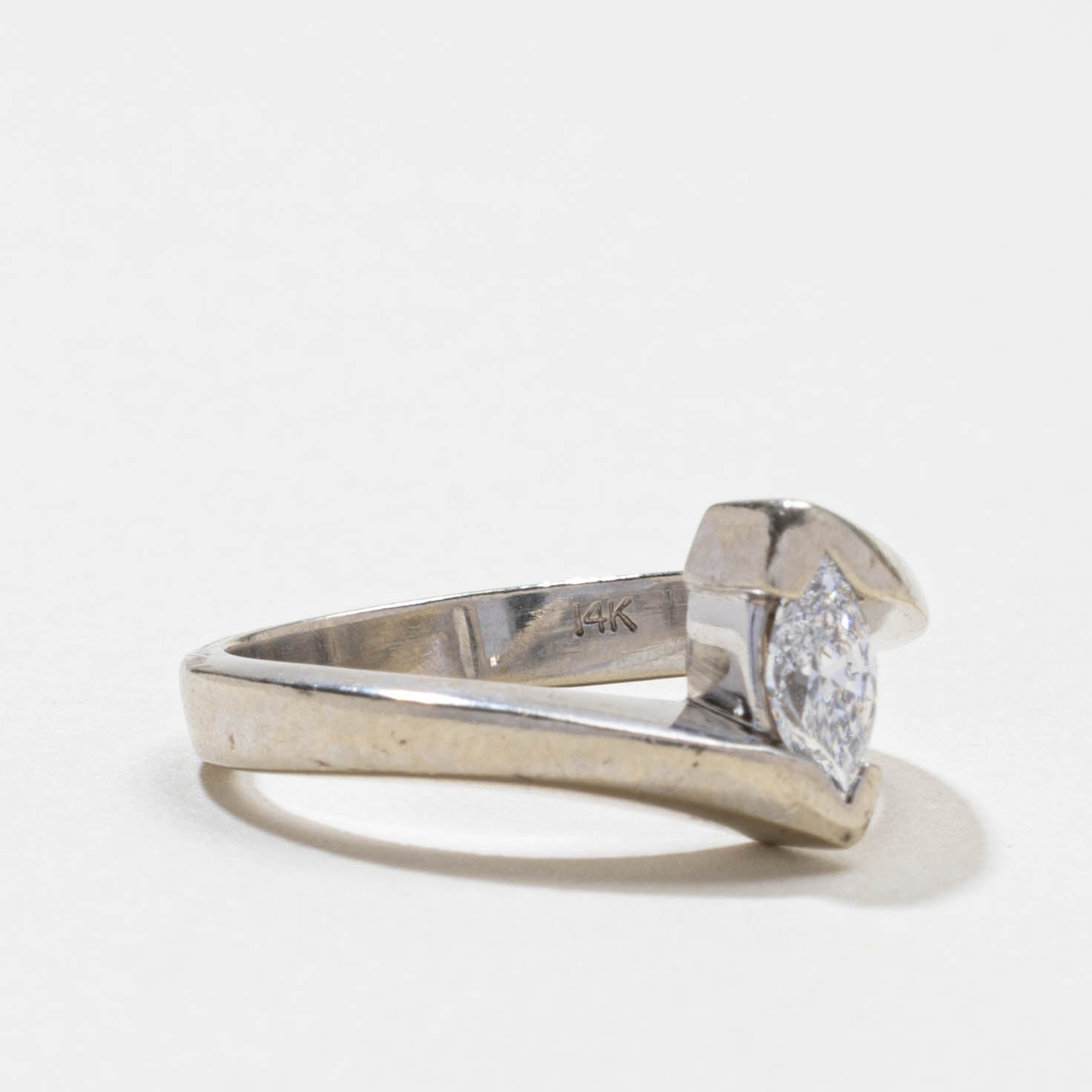 Bague sertie de diamants taille marquise | Taille 6,5