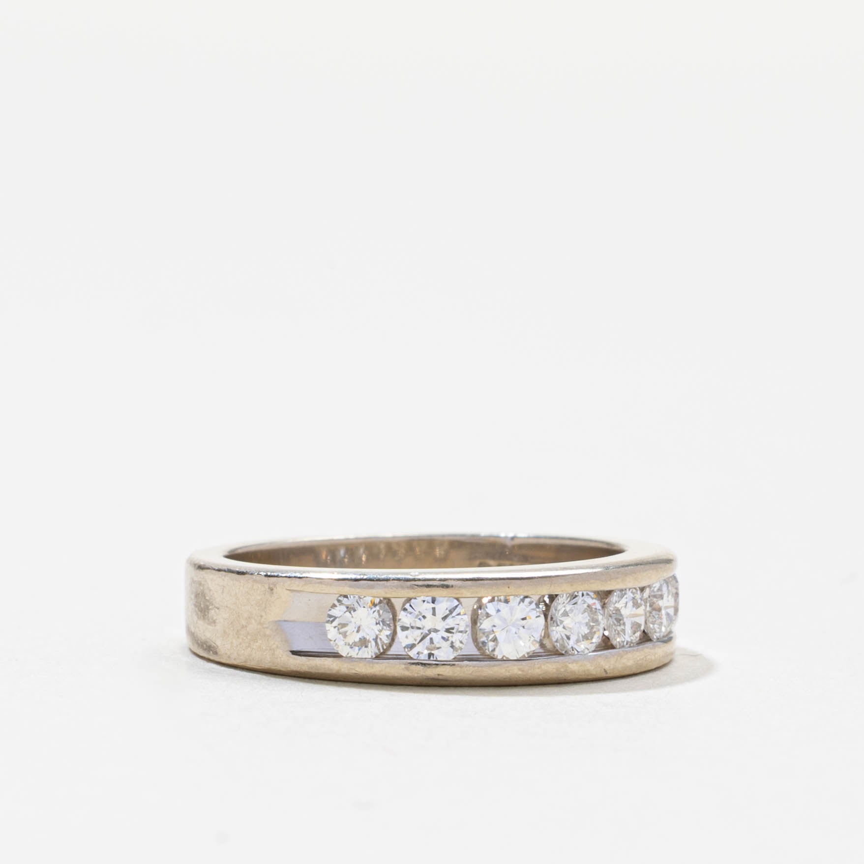 Seven Stone Channel Set Diamond Band | 0.5ctw | 4.35mm | SZ 4.5