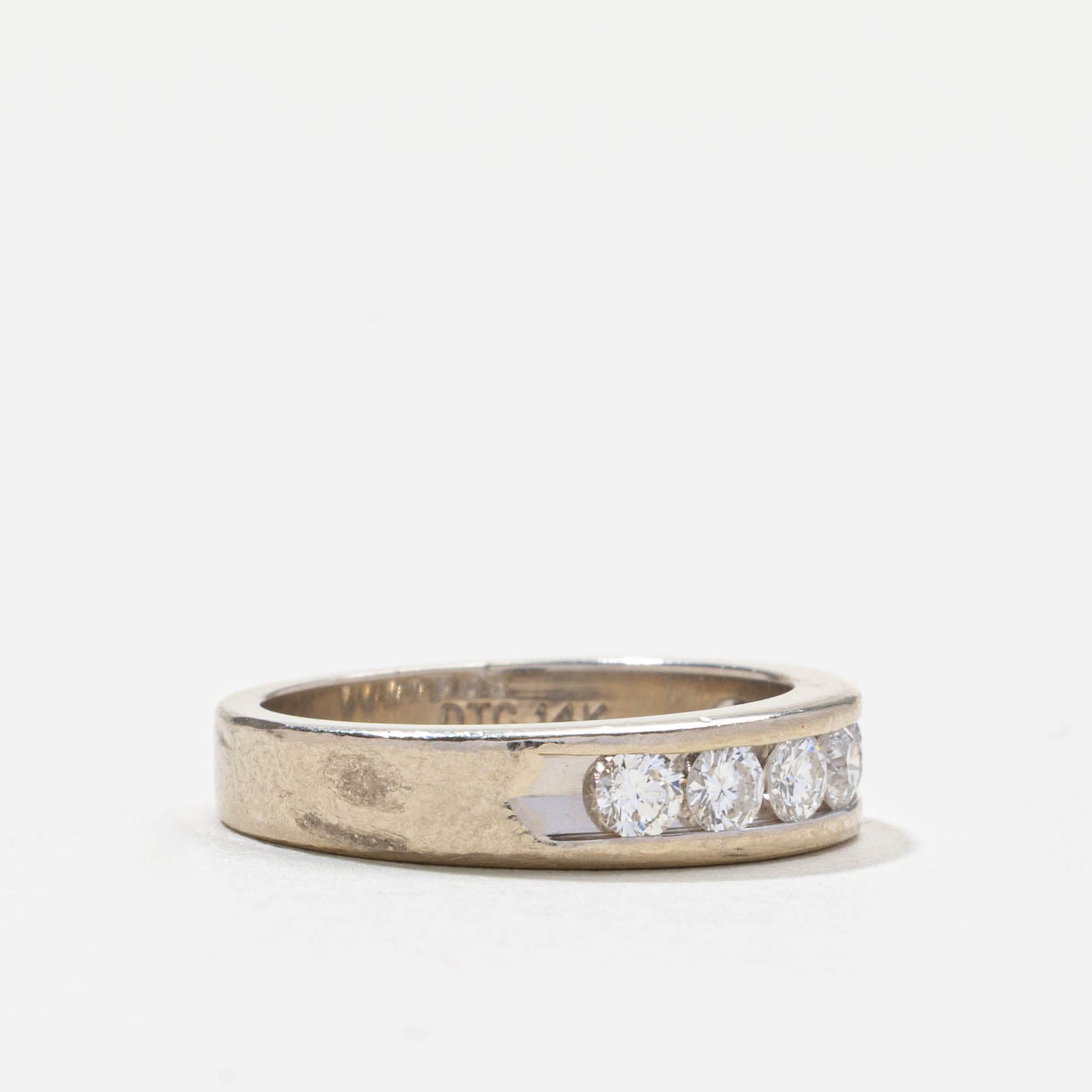 Seven Stone Channel Set Diamond Band | 0.5ctw | 4.35mm | SZ 4.5