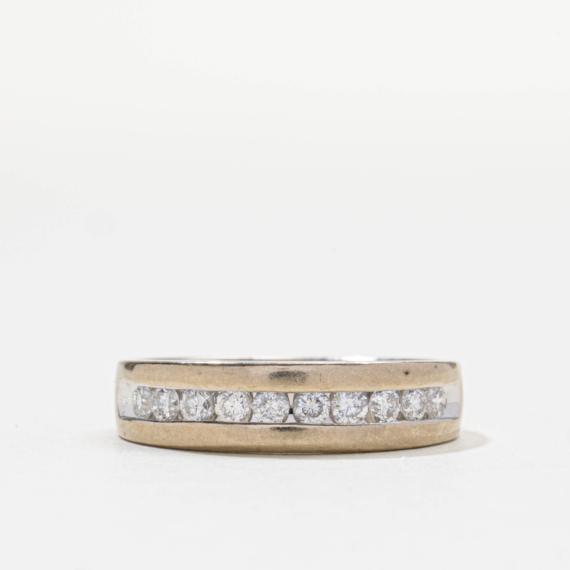 Semi Eternity Channel Set Diamond Band | 0.5ctw | 5.50mm | SZ 8.0