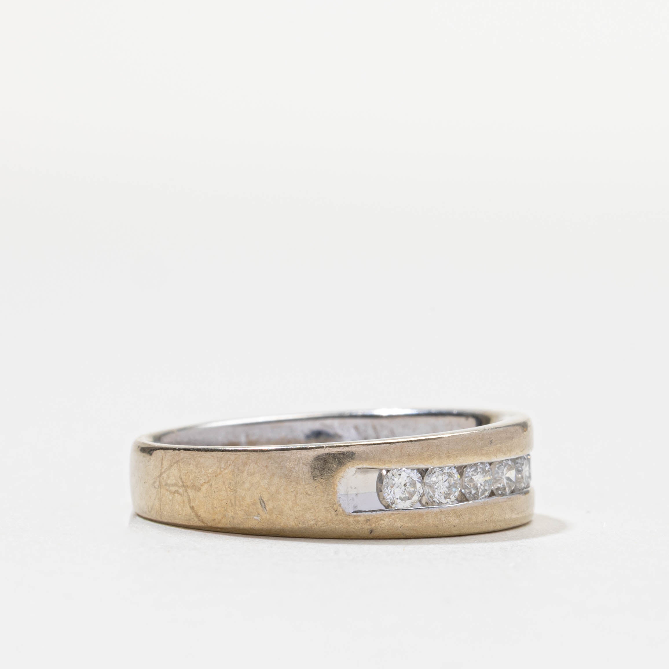 Semi Eternity Channel Set Diamond Band | 0.5ctw | 5.50mm | SZ 8.0