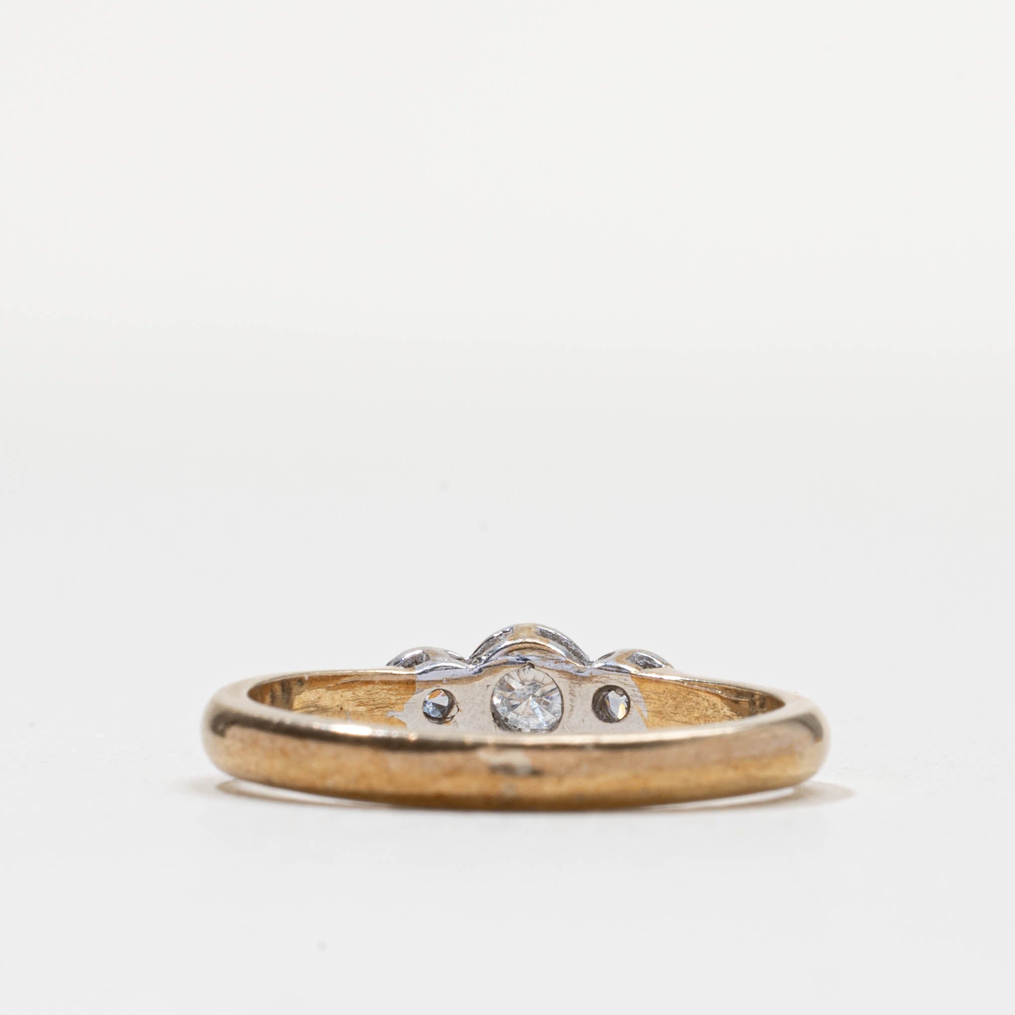 2000 London Bezel Set Three Stone Diamond Ring | 0.2ctw | SZ 6.75