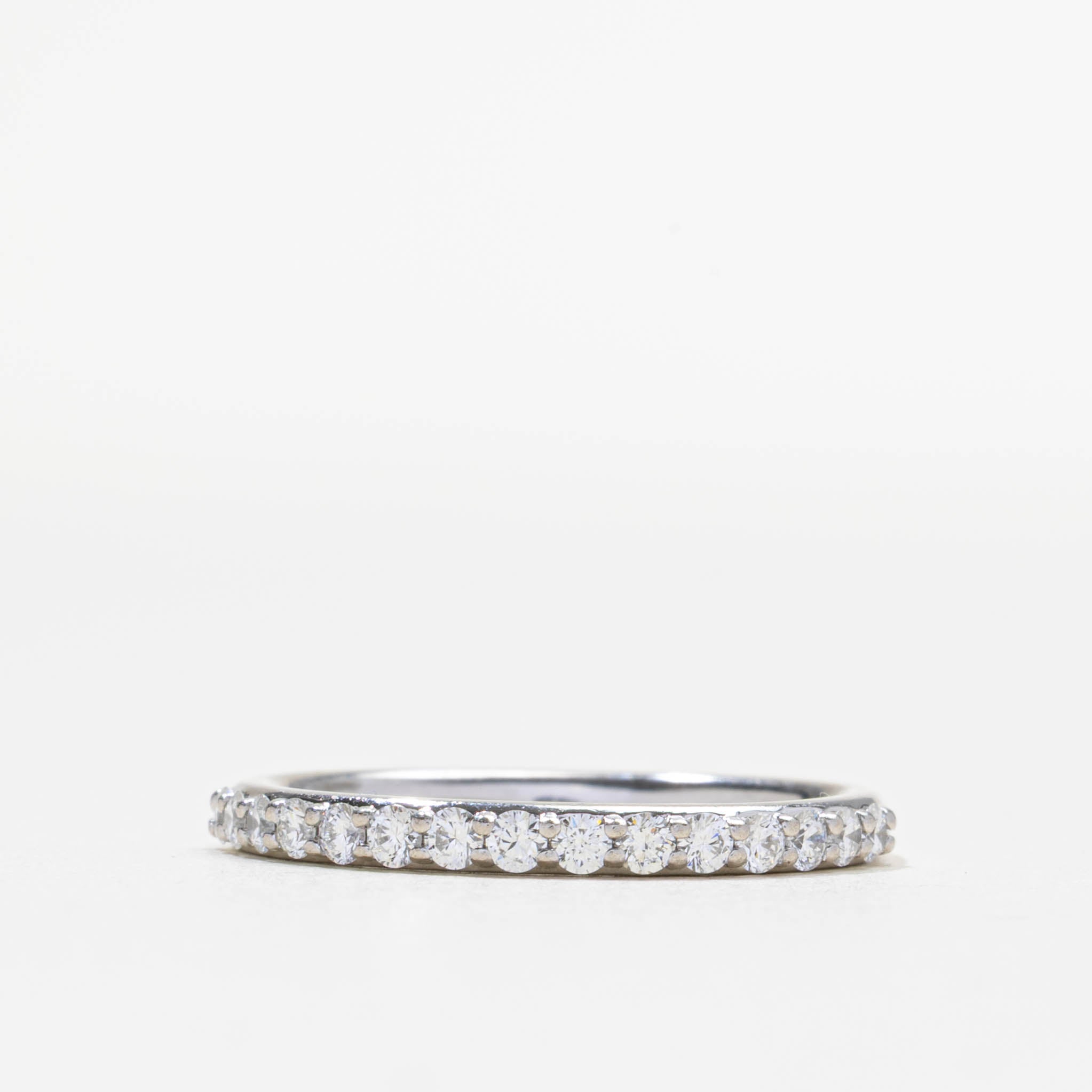 Bague demi-éternité en diamant QC | 0,38 ct | 2,20 mm | Taille 7