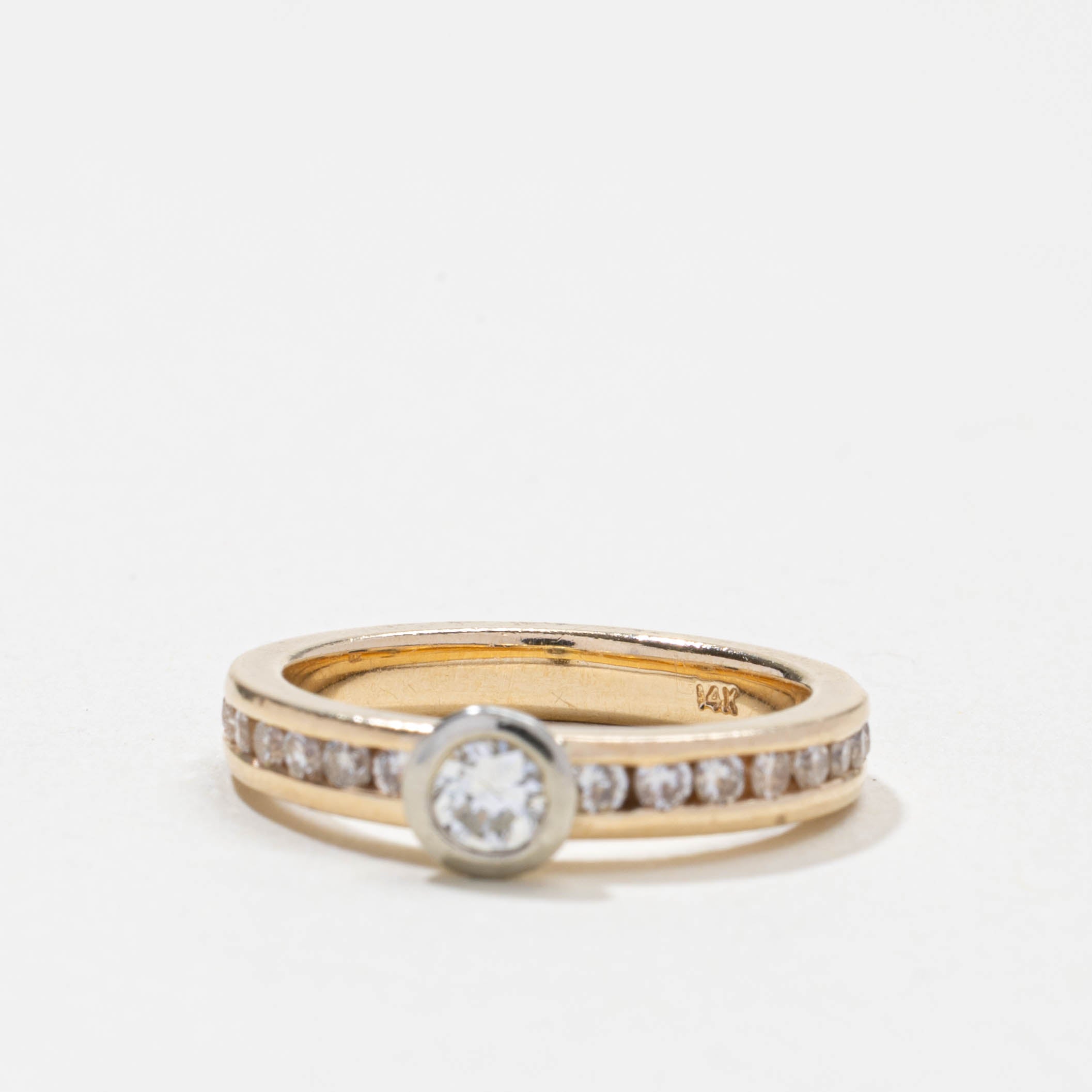 Bezel Set Diamond Accented Ring | 0.5ctw | SZ 4.0