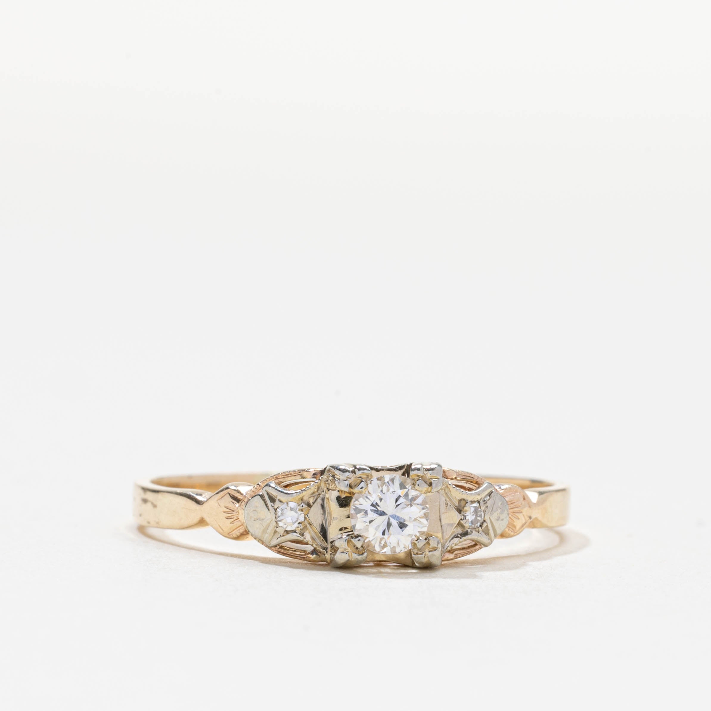 Bague trois diamants | 0,02 ct | Taille 10,5
