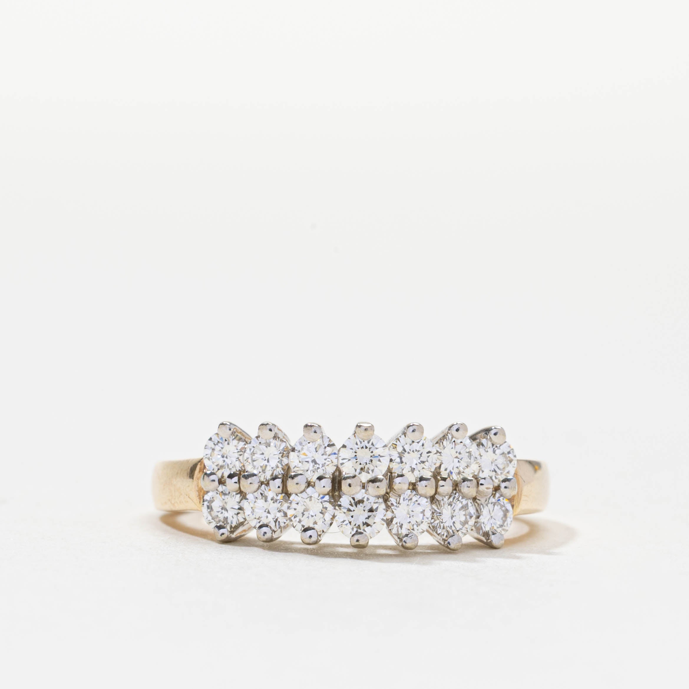 Bague sertie de diamants en grappe | 0,7 ct | Taille 6,5
