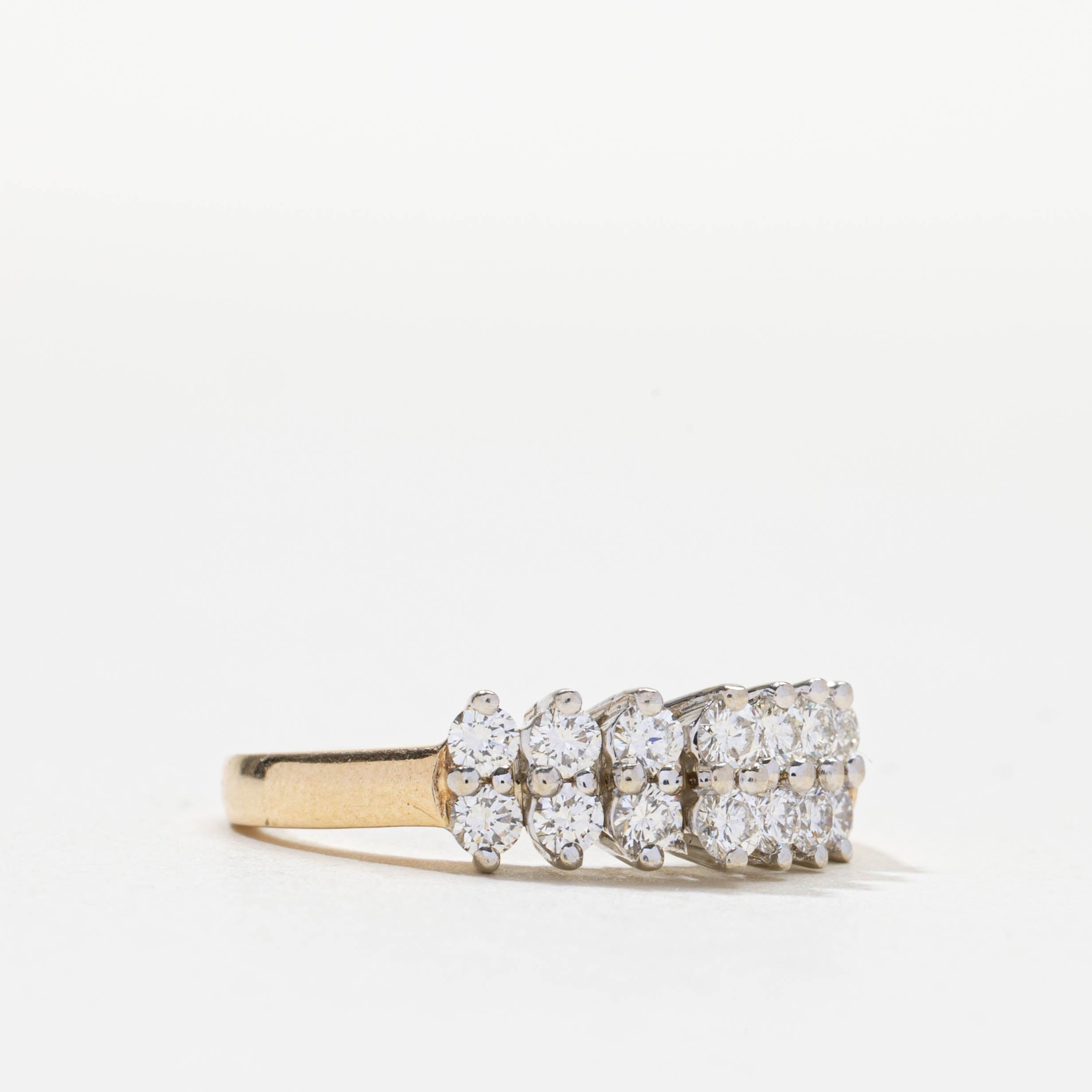 Bague sertie de diamants en grappe | 0,7 ct | Taille 6,5