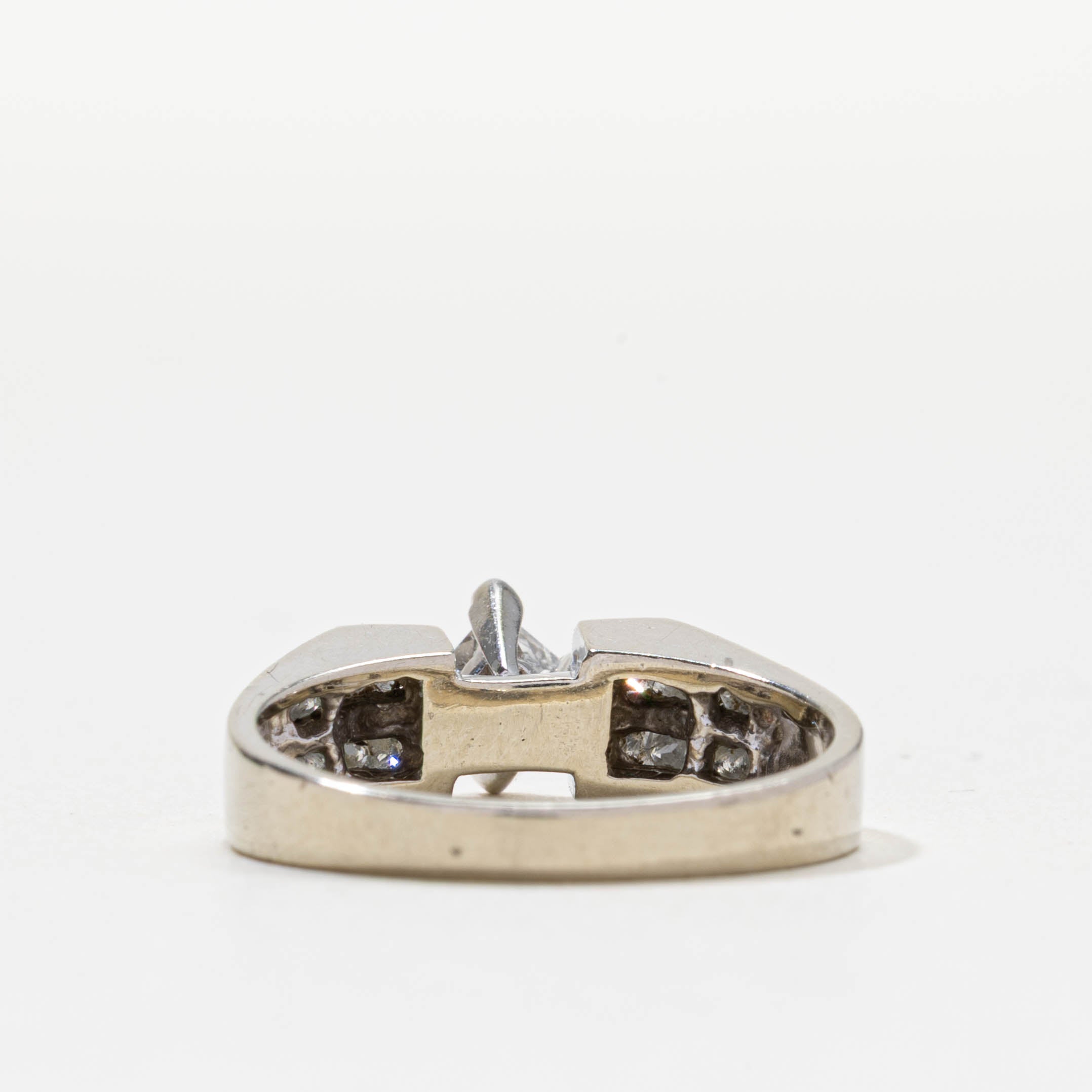 Princess Cut Diamond Accented Ring | 0.36ct I1 G/H, 0.48ctw | SZ 6.25