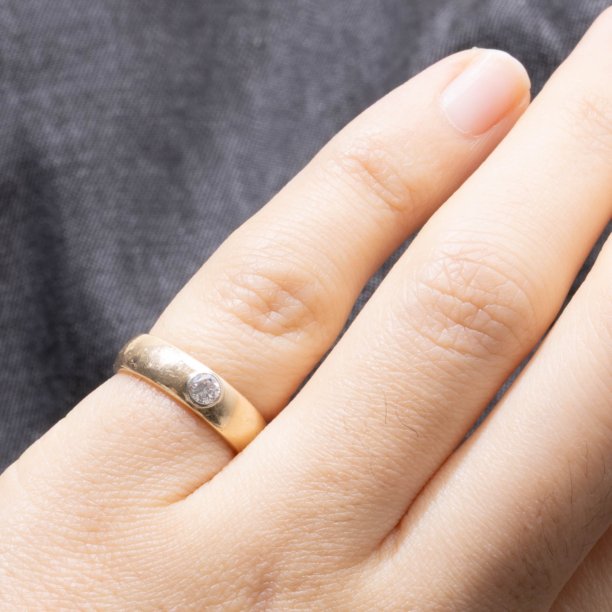 Bague en diamant taille brillant rond | 0,15 ct | 4,70 mm | Taille 3,75